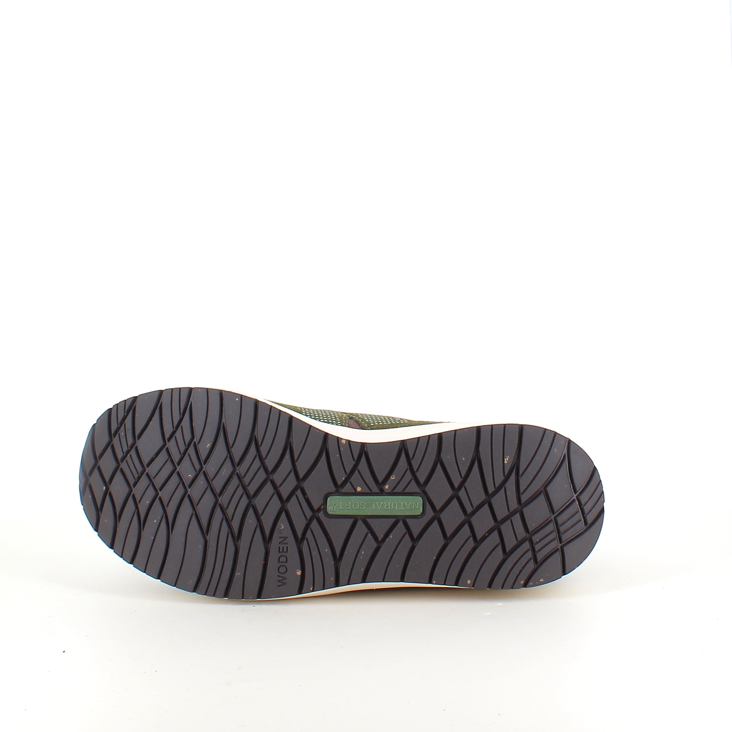 Woden Rigmor Open Mesh – mørk olivengrøn sneaker