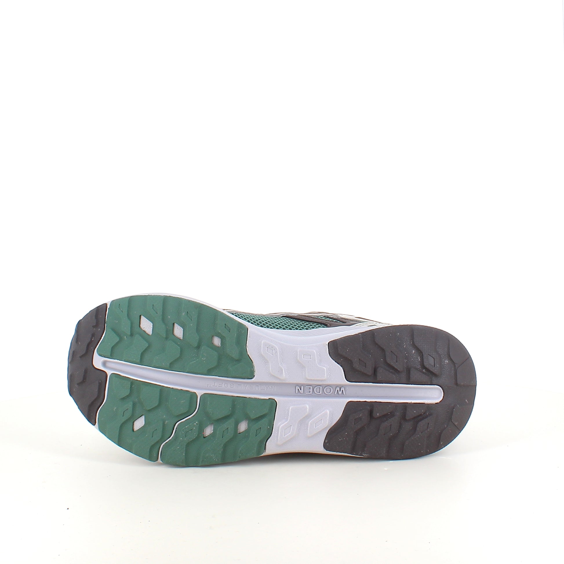 Woden Freja Runner – olivengrøn/brun sneaker med let gængesål