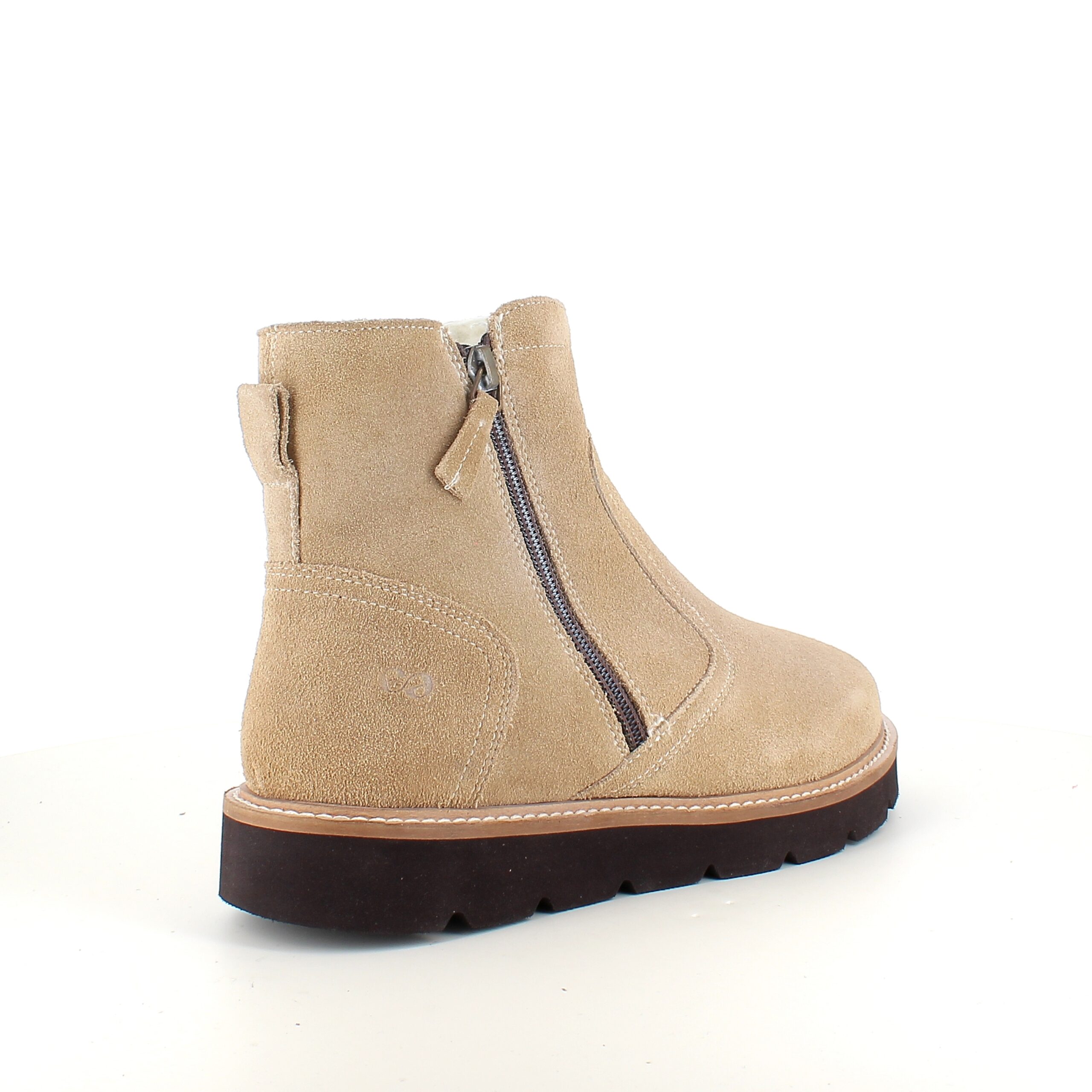 Ruskindsstøvle med EnergySole™, uldfor, dobbelt lynlås & ekstra rummelig H-pasform