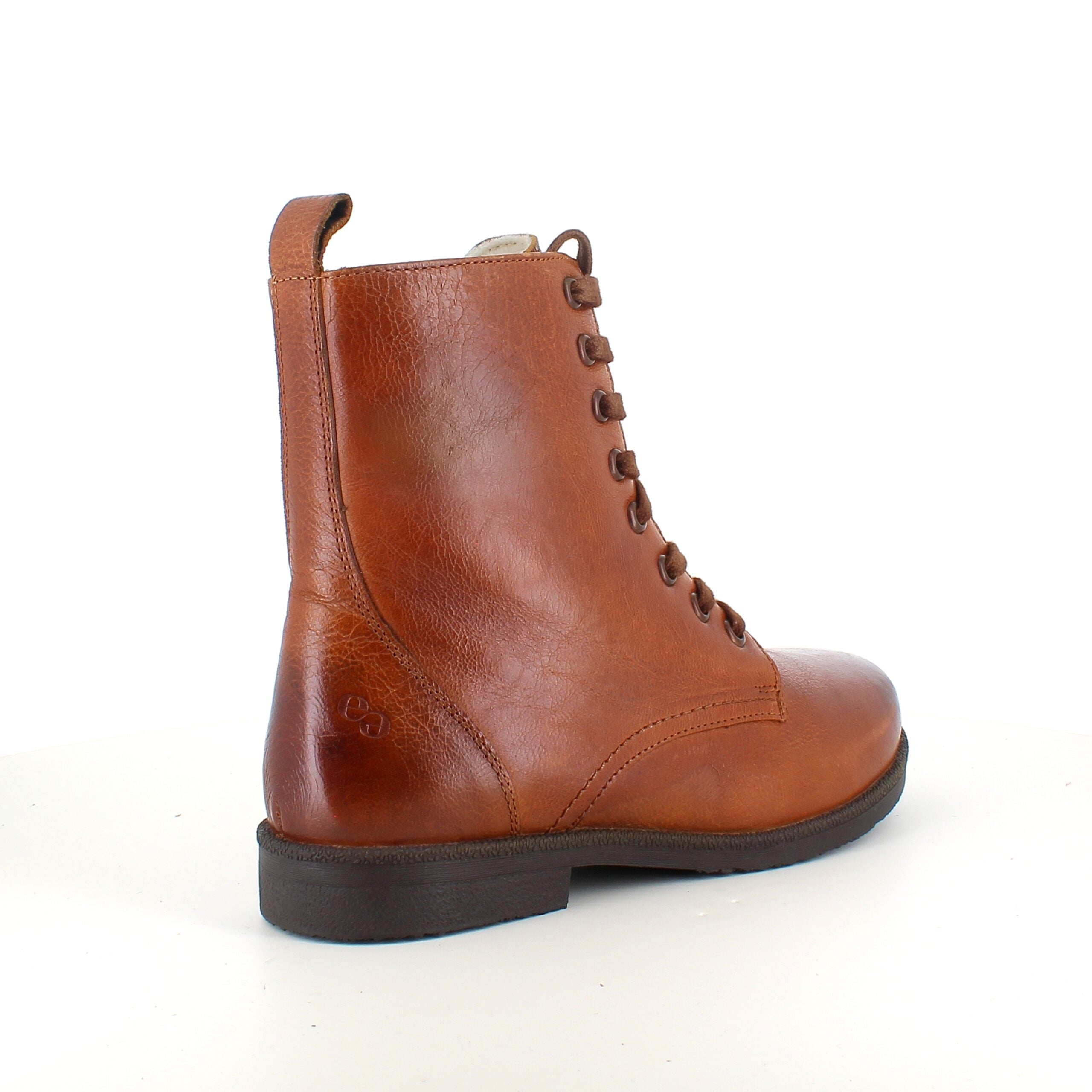 Green Comfort vinterstøvle med uldfor i congnac