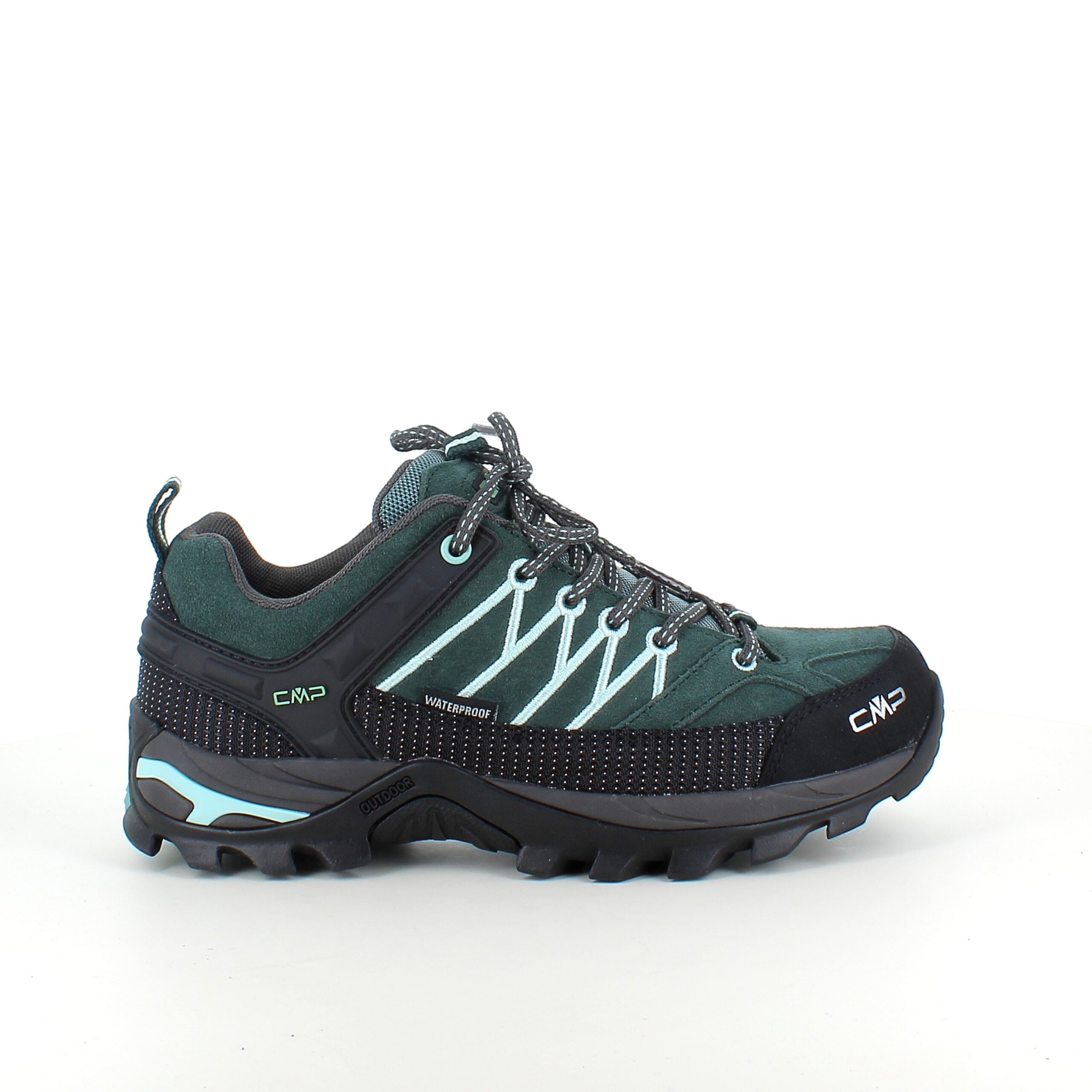 Grøn vandtæt vandresko fra CMP med flotte detaljer