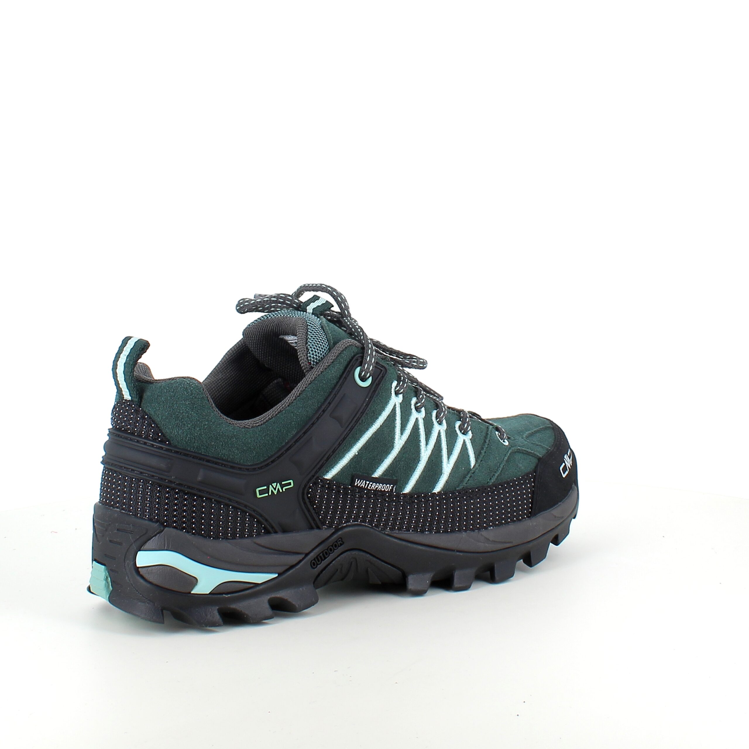 Grøn vandtæt vandresko fra CMP med flotte detaljer