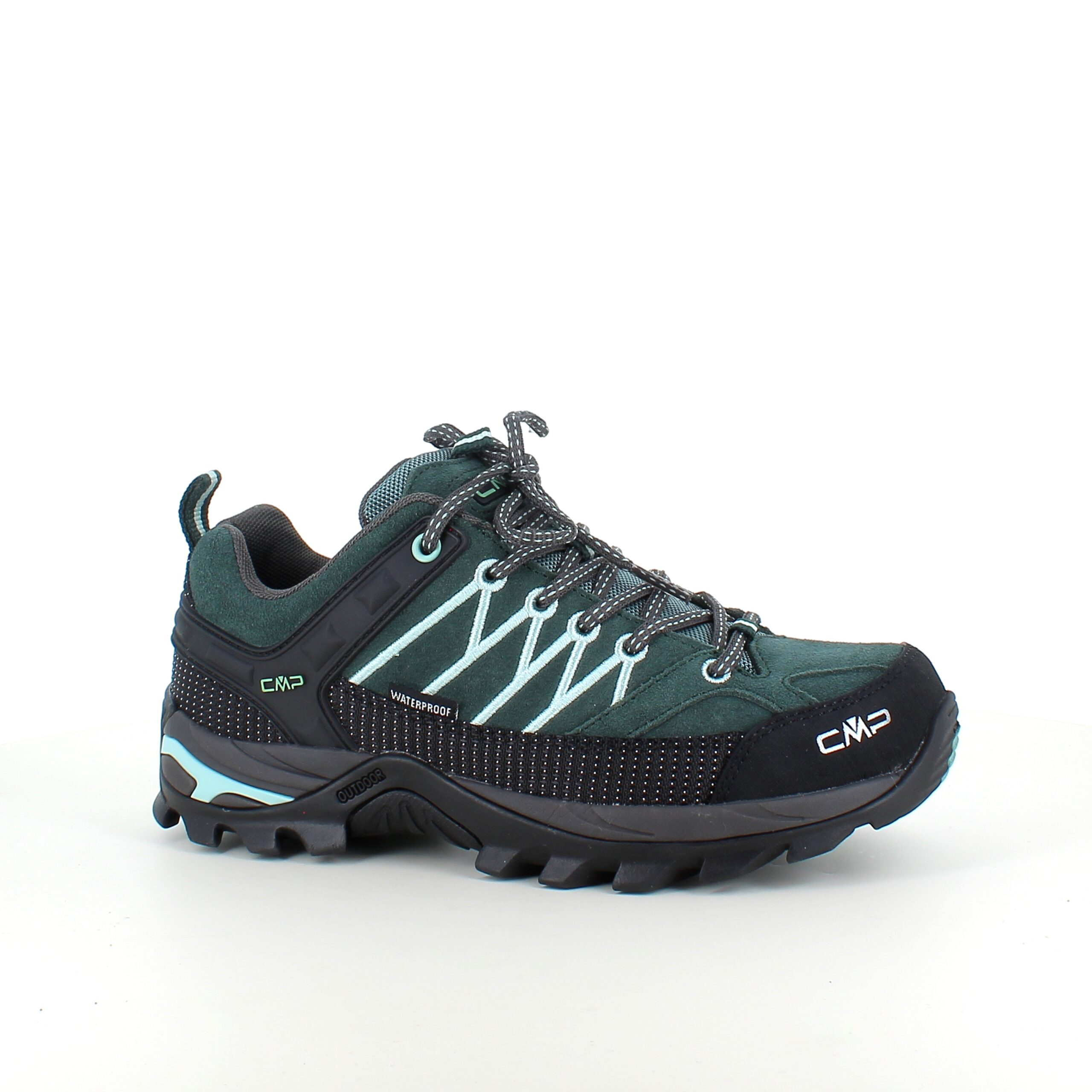 Grøn vandtæt vandresko fra CMP med flotte detaljer