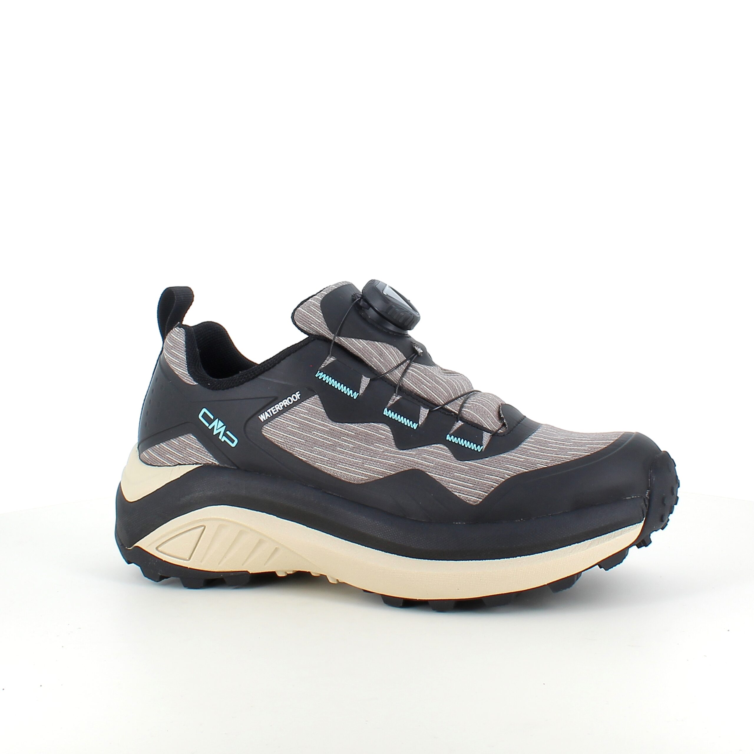 Grå, vandtætte vandresko fra CMP med BOA-lukning