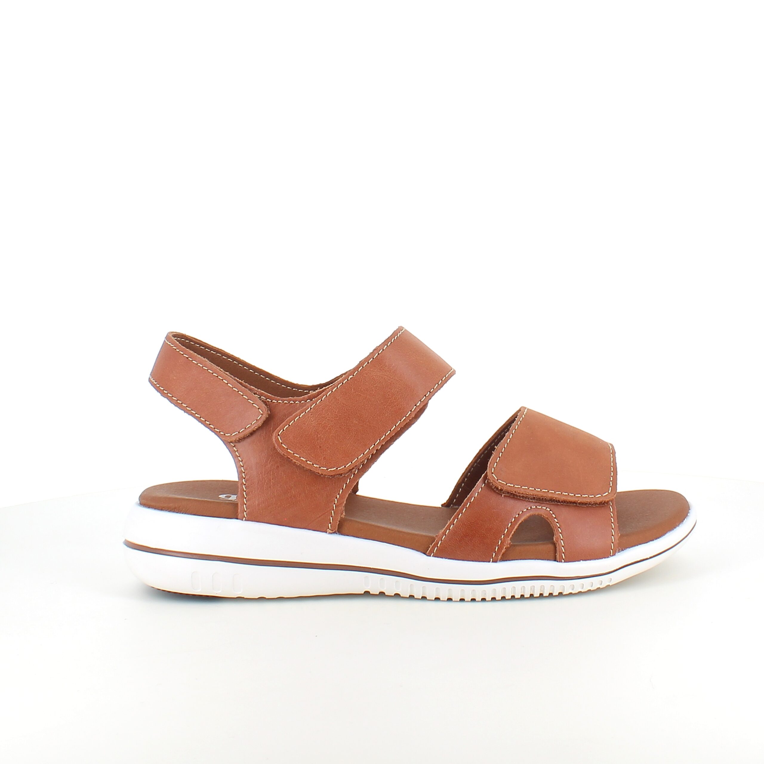 Brun skindsandal fra Green Comfort