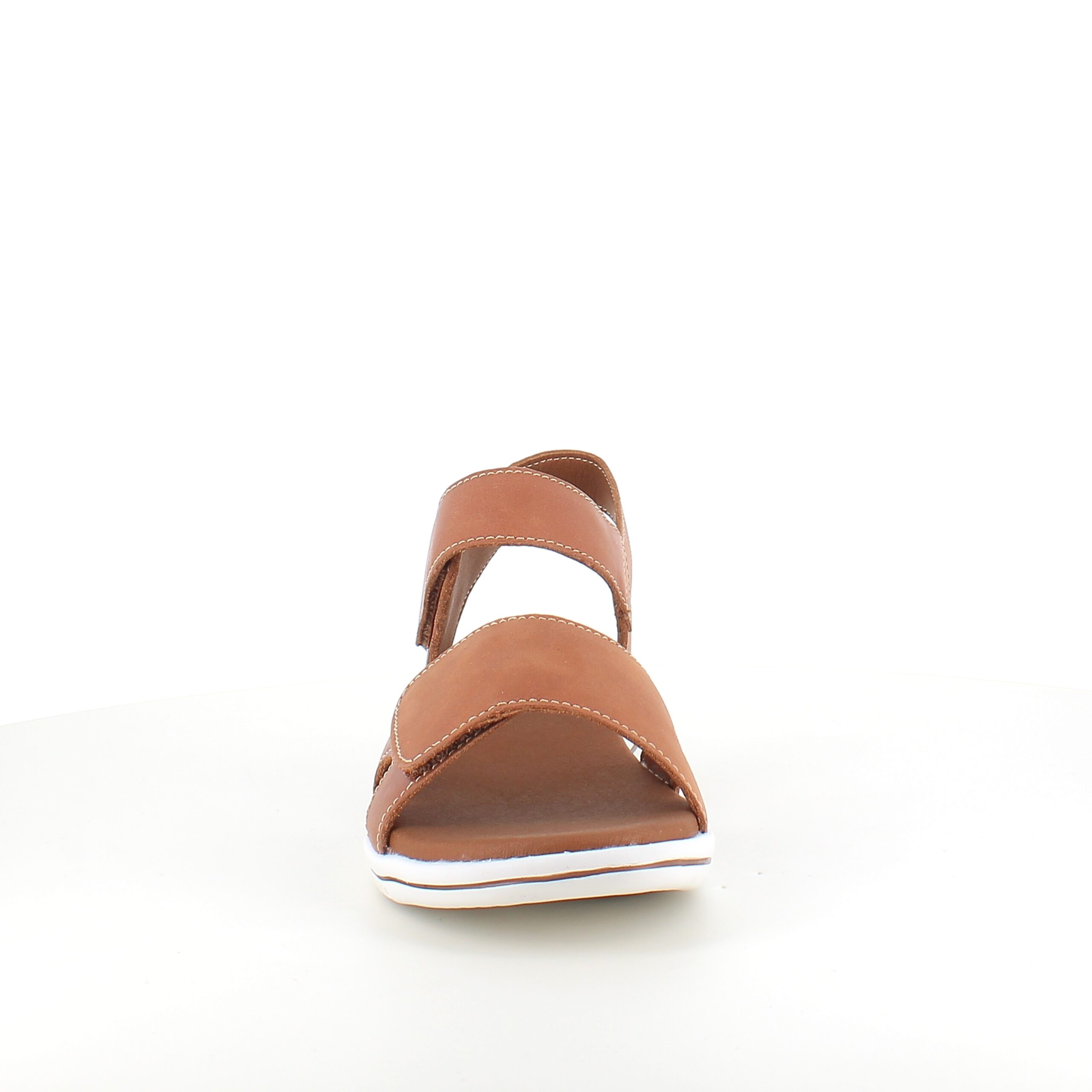 Brun skindsandal fra Green Comfort