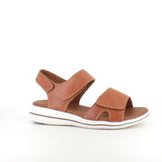 Brun skindsandal fra Green Comfort