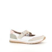 Relife ballerina sko med velcro – beige komfortsko med massageeffekt