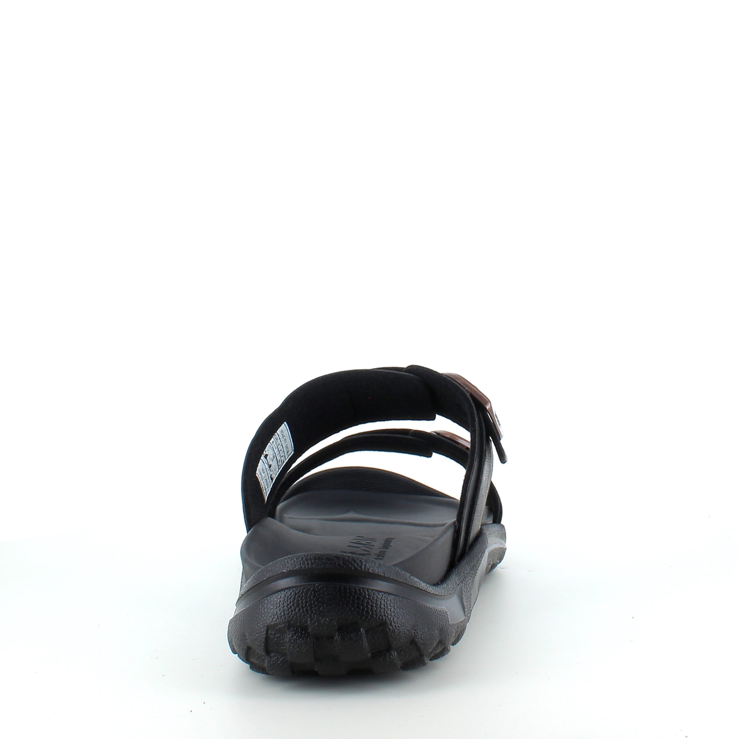 Sort herre slip on sandal fra MBT med ergonomisk fodseng