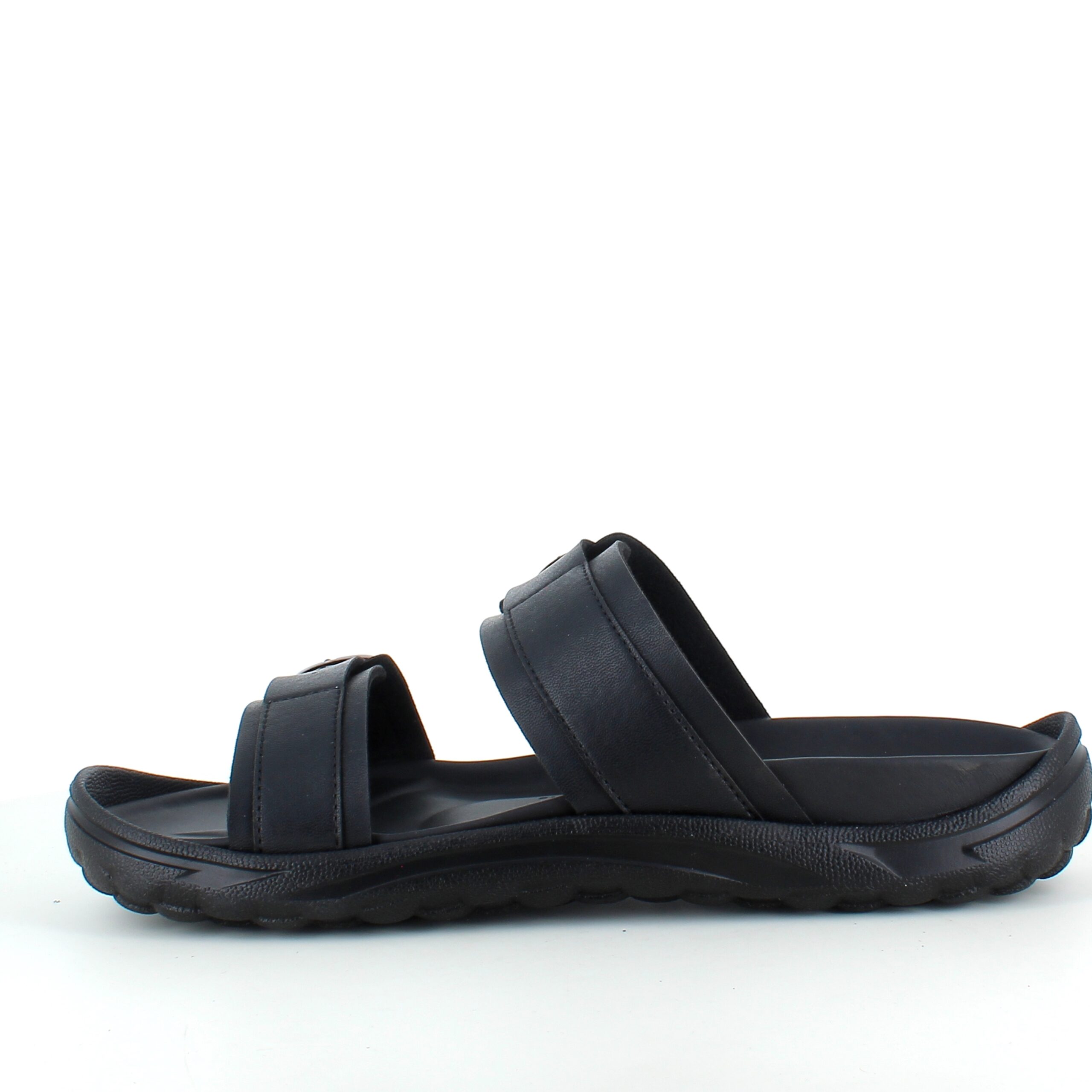 Sort herre slip on sandal fra MBT med ergonomisk fodseng