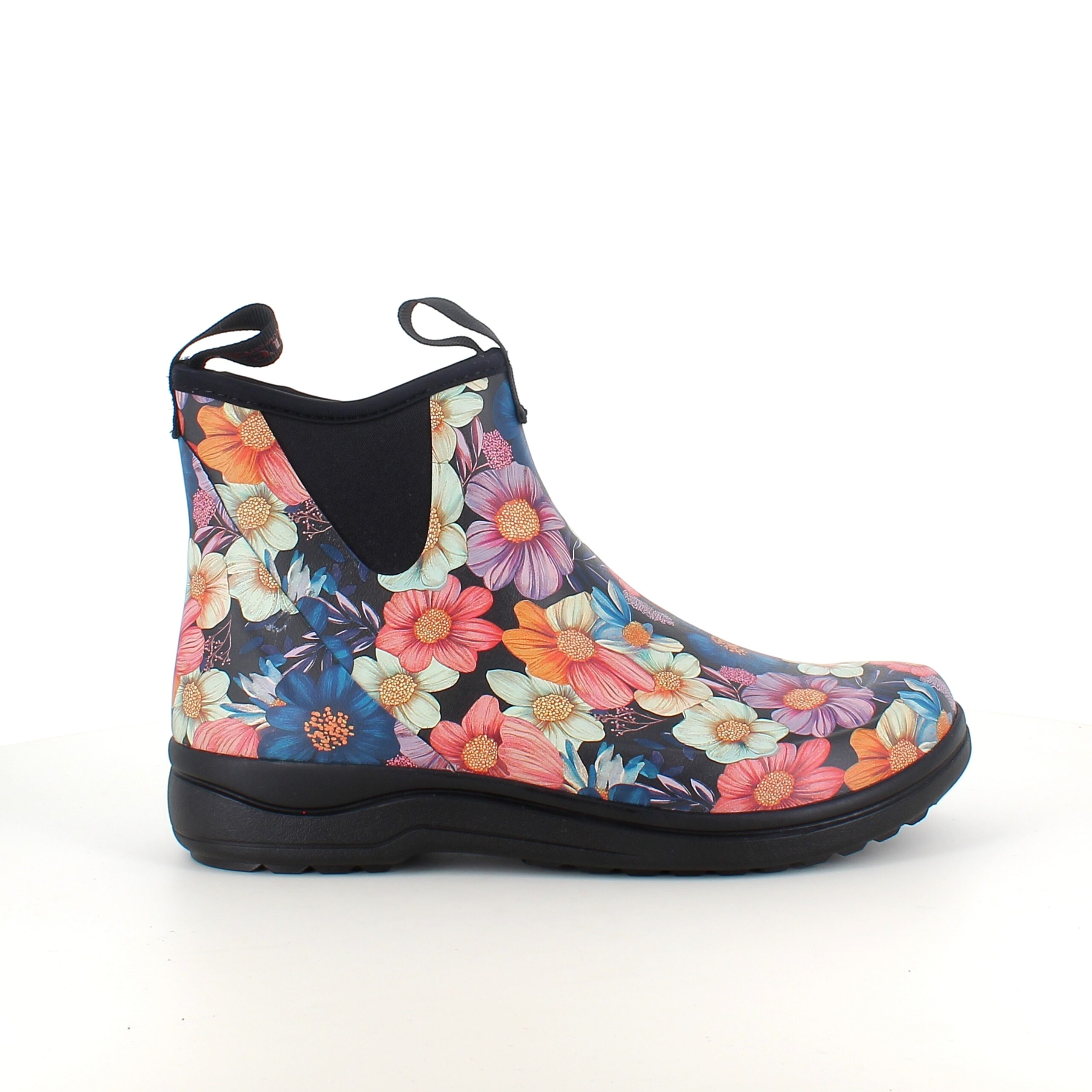 Green Comfort gummistøvle i blomsterprint med svangstøtte