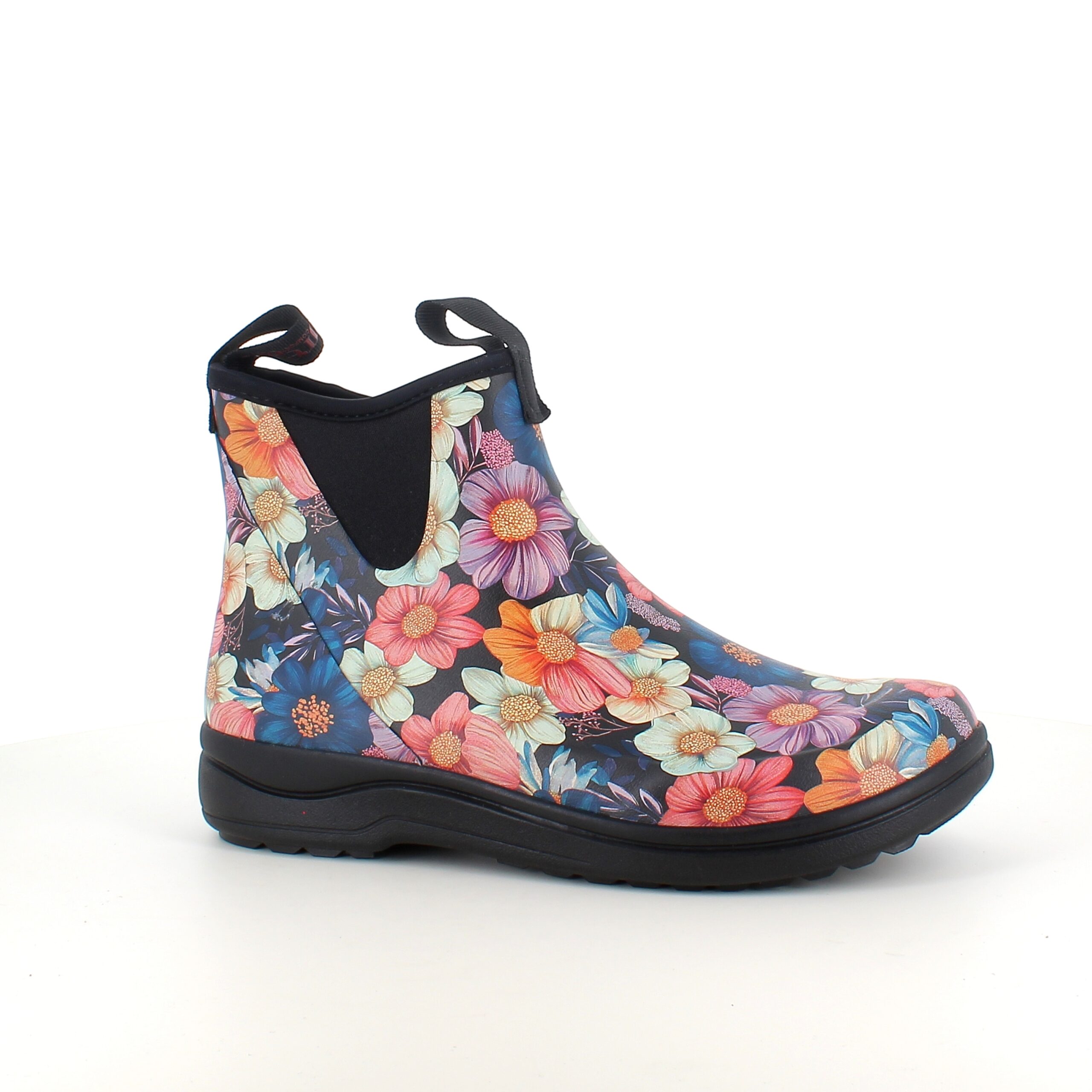 Green Comfort gummistøvle i blomsterprint med svangstøtte
