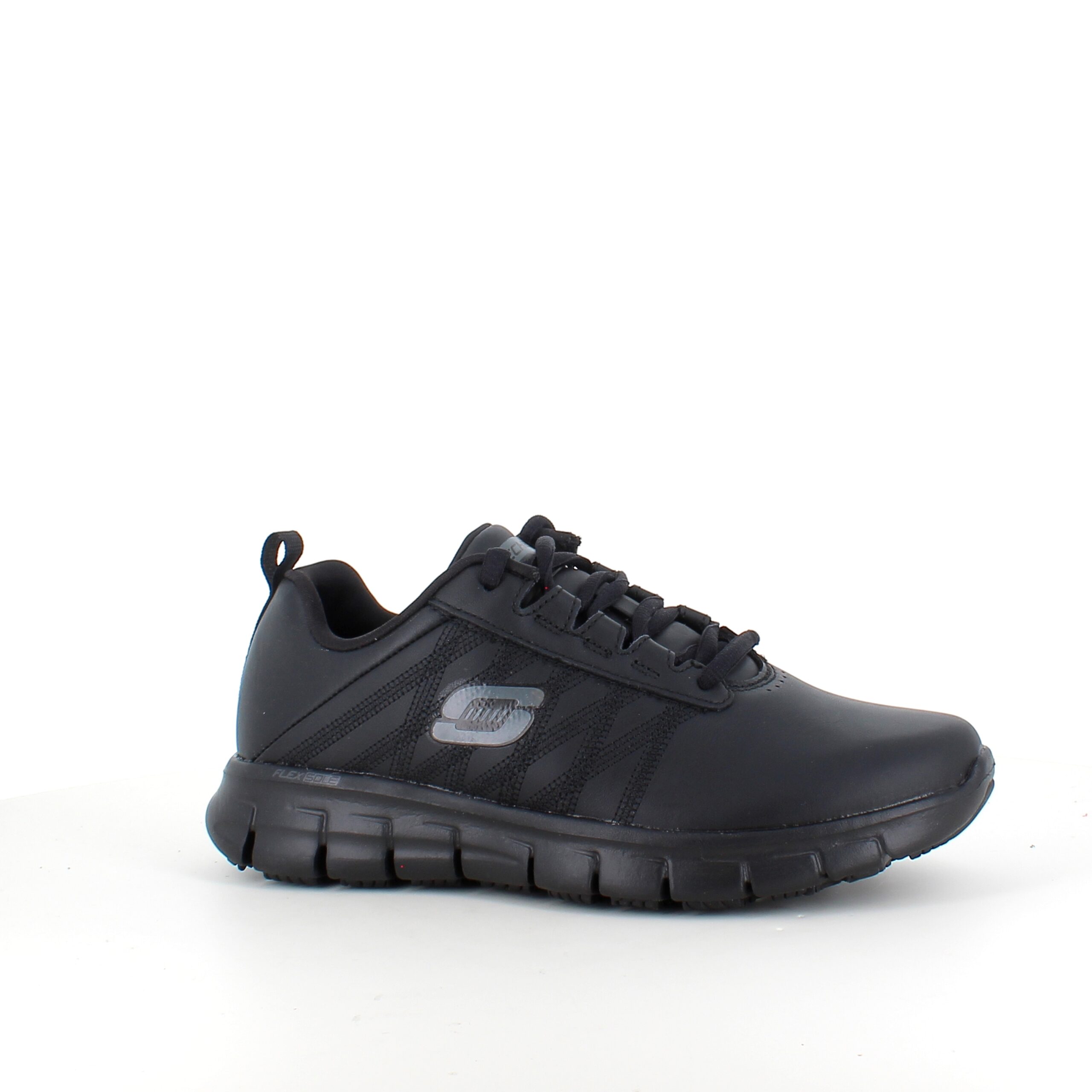 Skridhæmmende Skechers med de kendte skumbunde og komfort