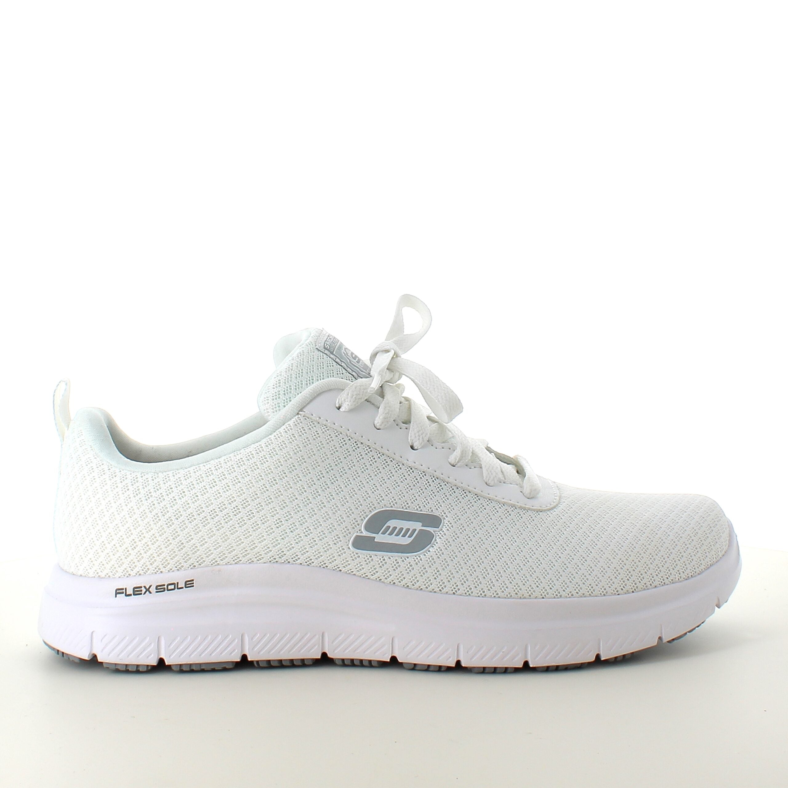 Skechers Work i hvid med åndbart materiale