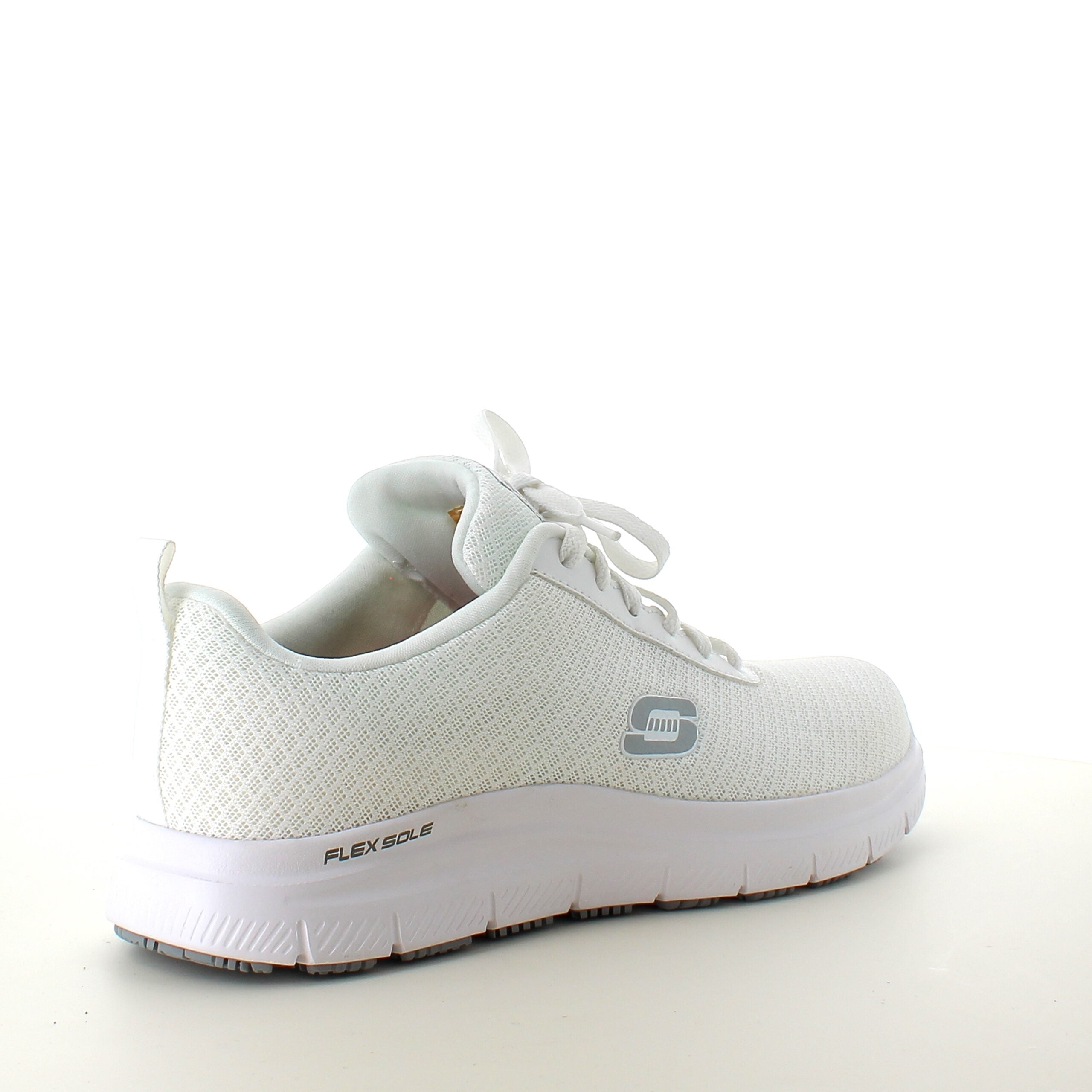 Skechers Work i hvid med åndbart materiale