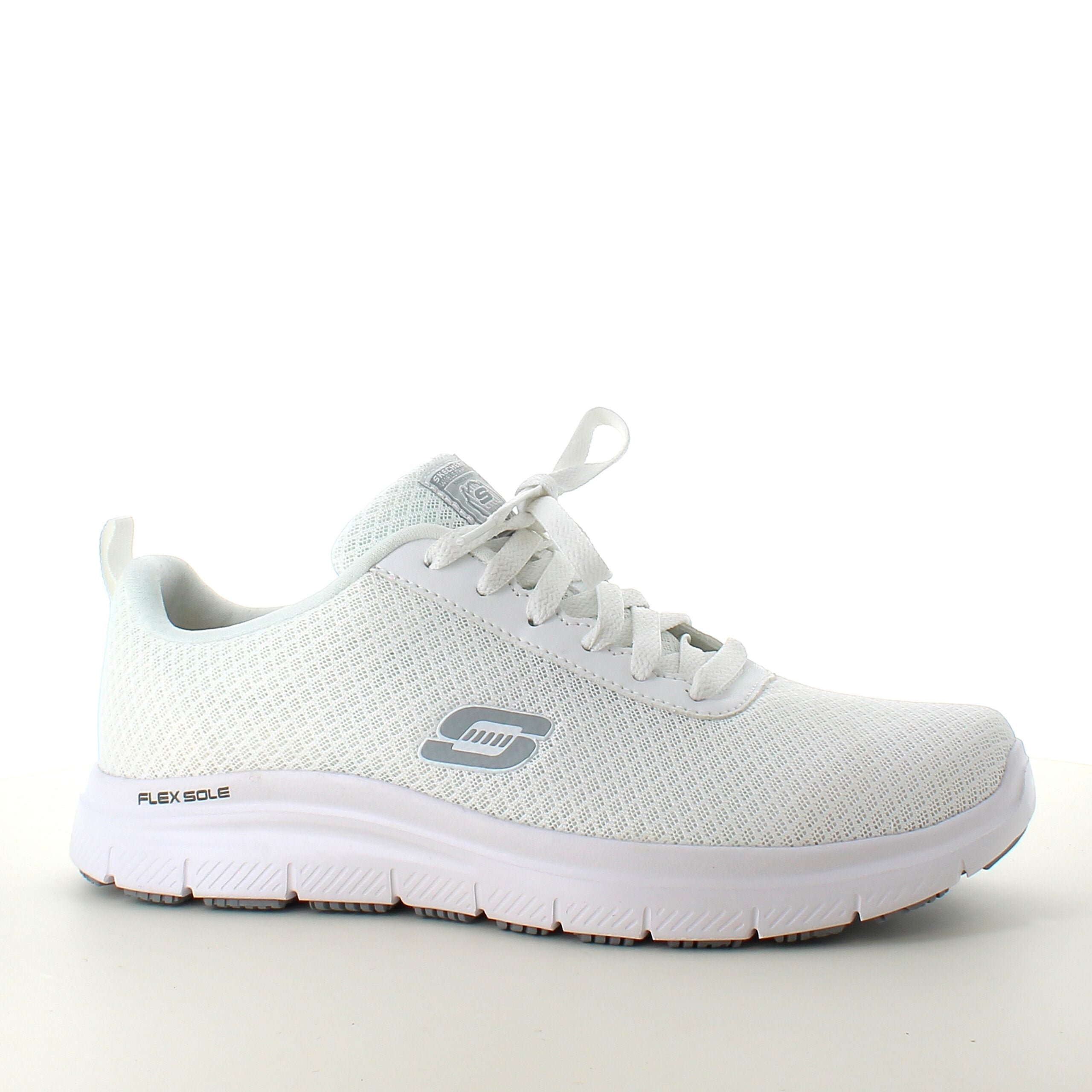 Skechers Work i hvid med åndbart materiale