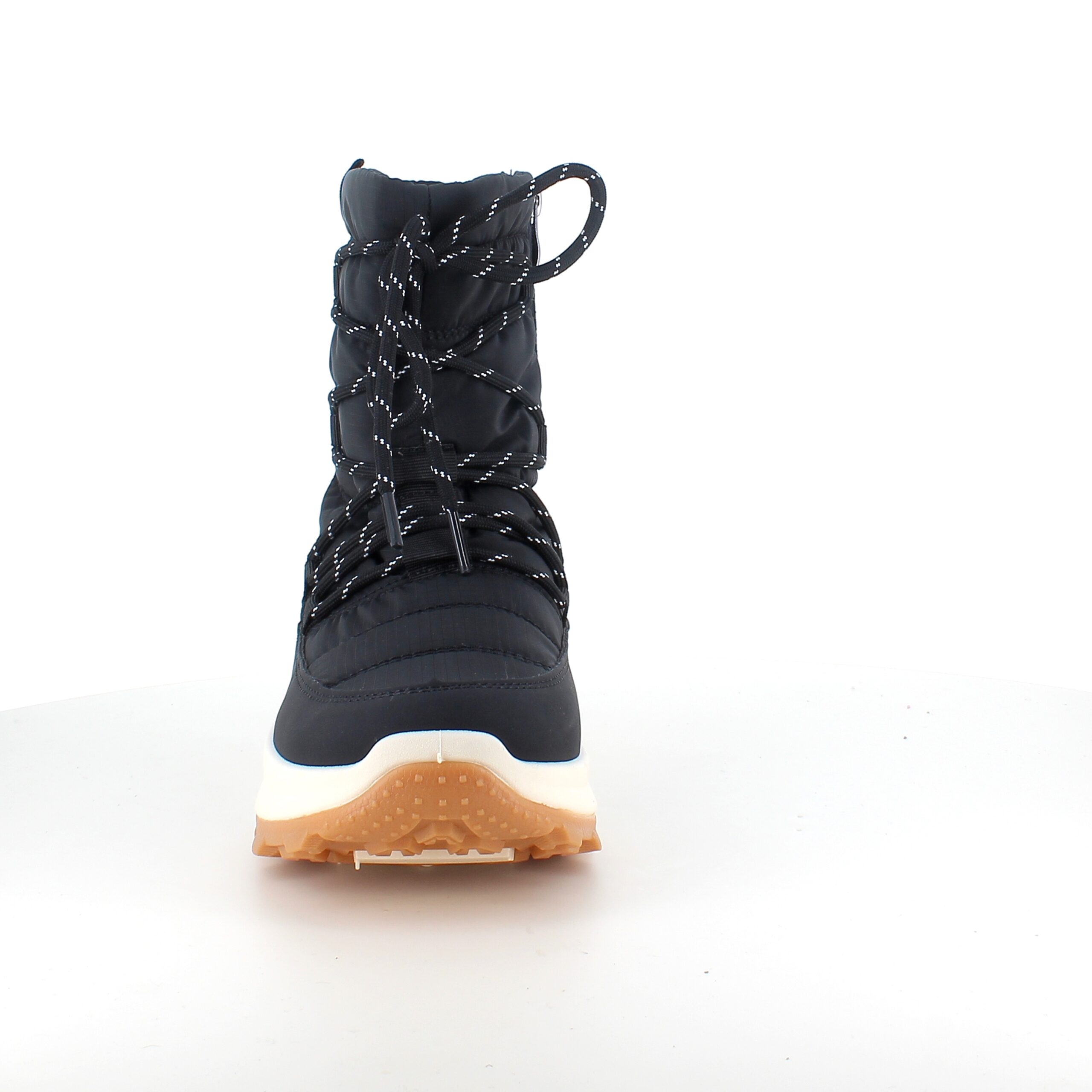 Sort vinterstøvle med lækkert blødt for