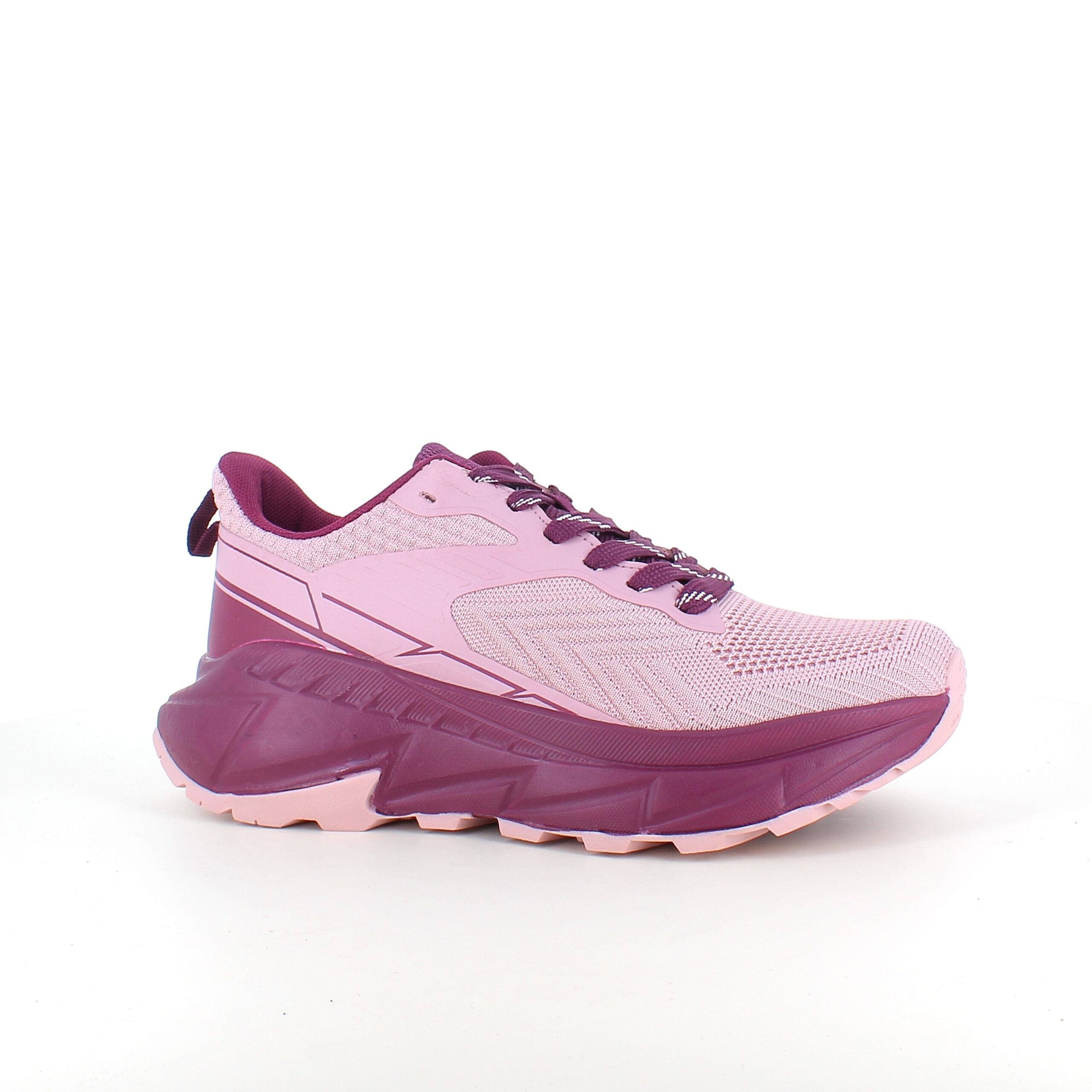 Rosa komfortsko med stødabsorberende sål