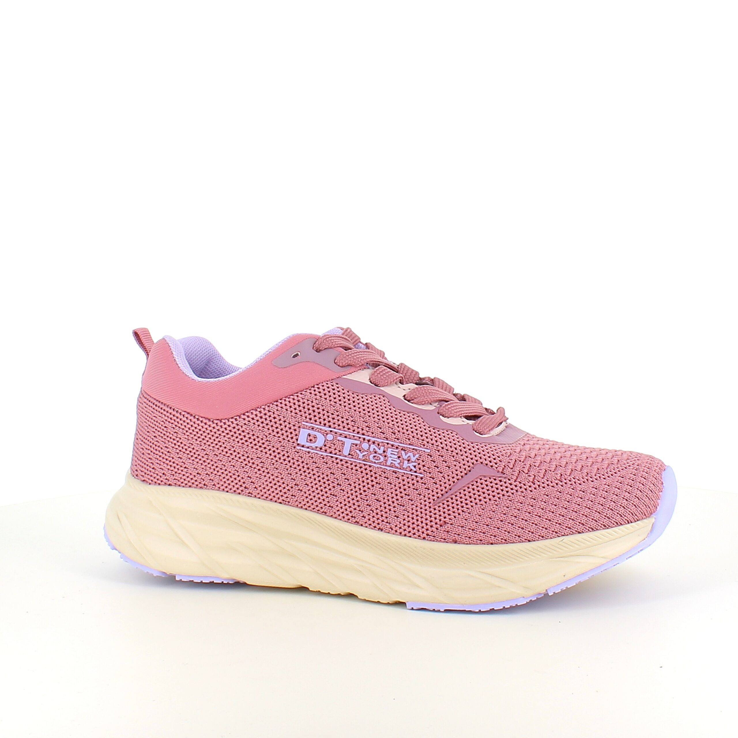 Rosa letvægtssko med stødabsorberende sål
