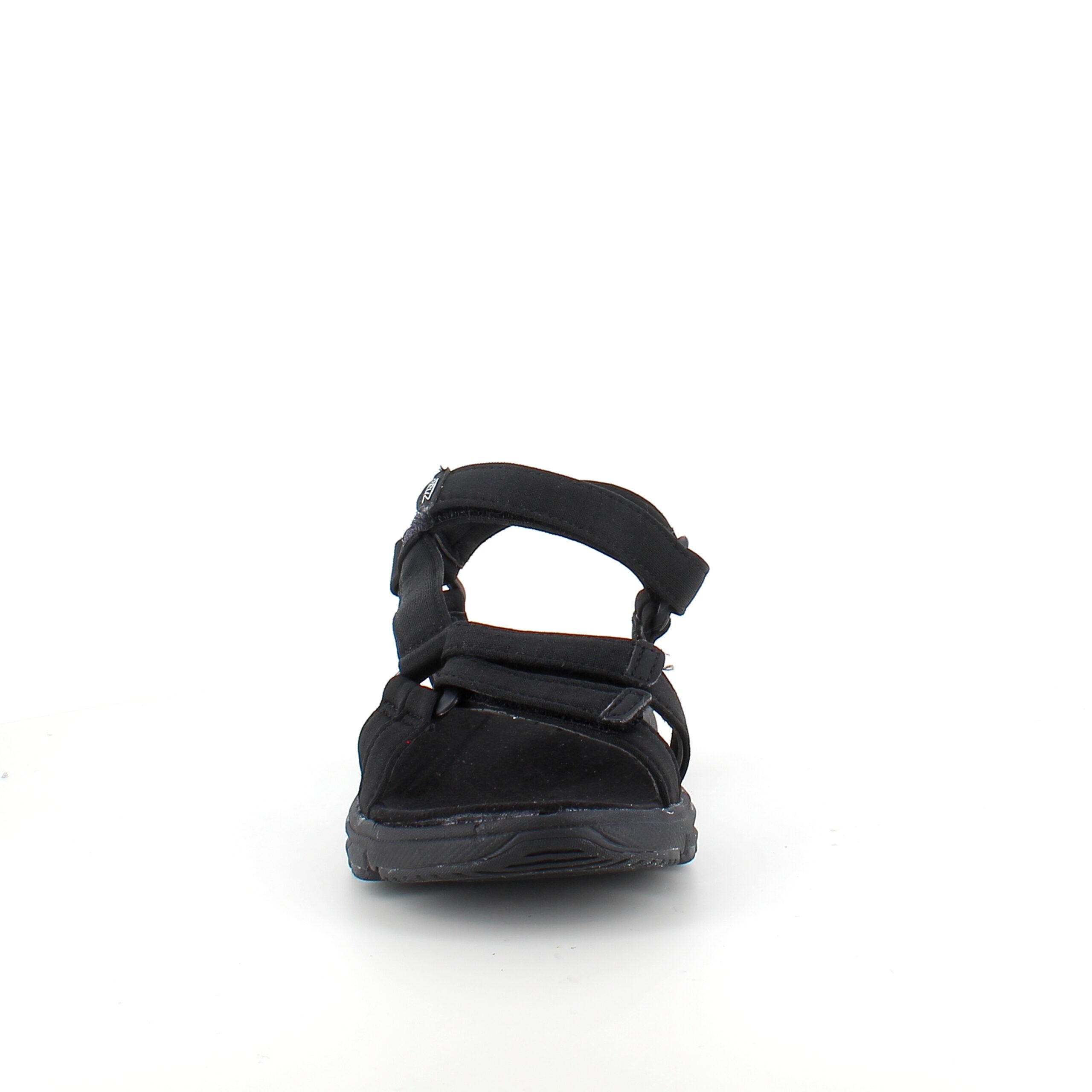 Letvægtssandal i sort med indstillige remme