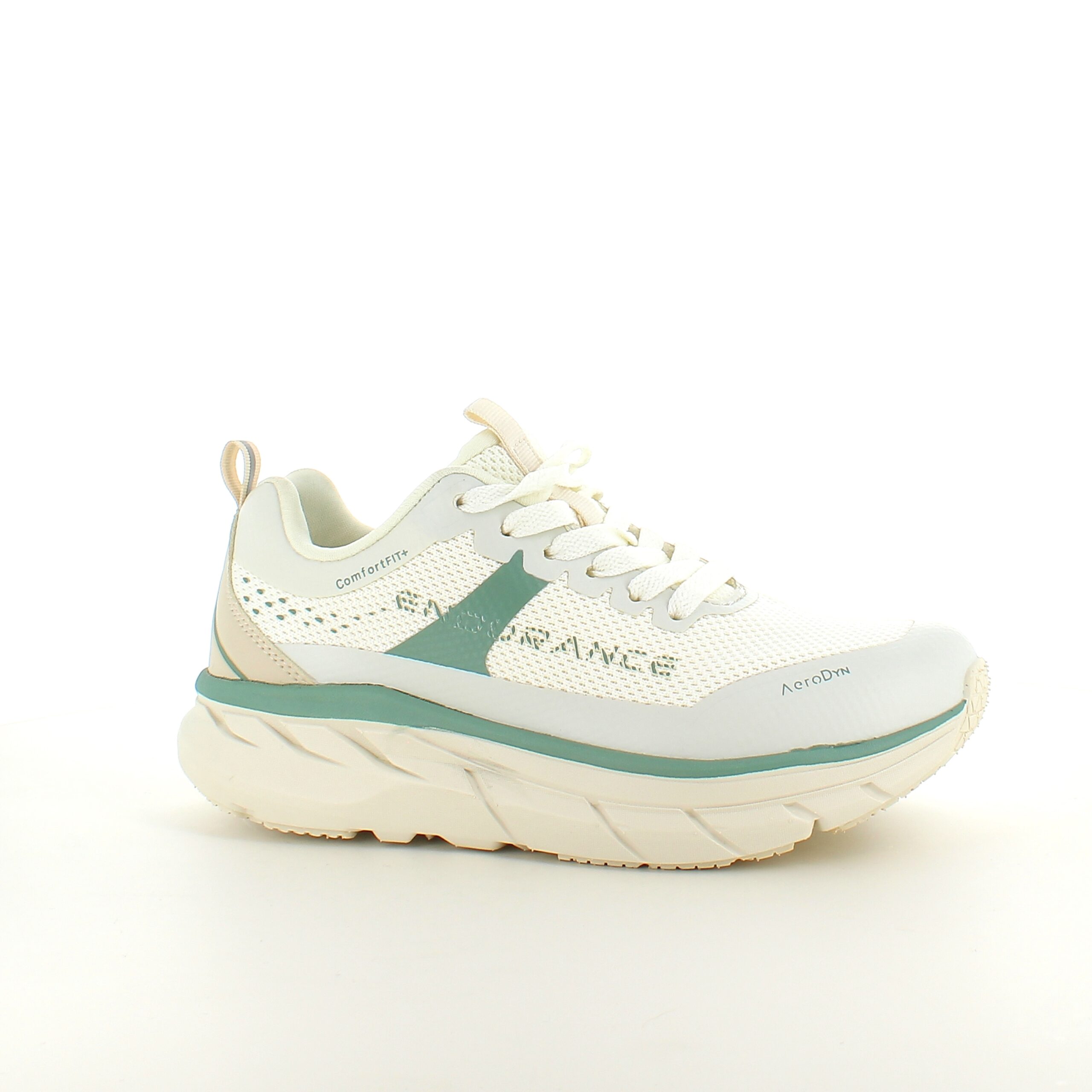 Åndbare Endurance Comfortfit sneakers med grønne detaljer