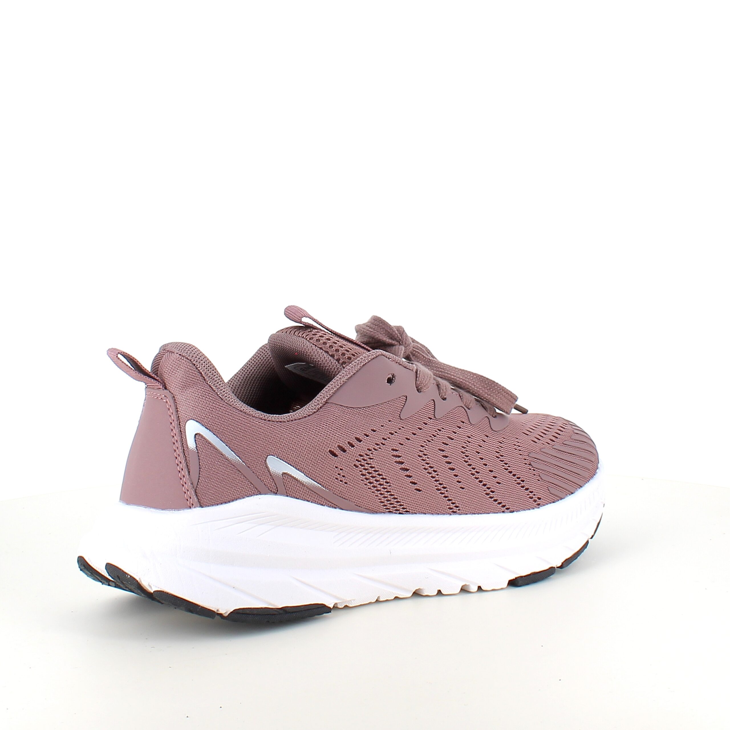 Lavendelfarvet åndbar sko fra Endurance med effektiv stødabsorbering