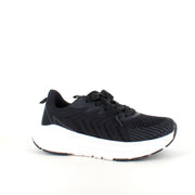 Endurance sort sneaker med hvid bund – åndbar komfort & stødabsorbering