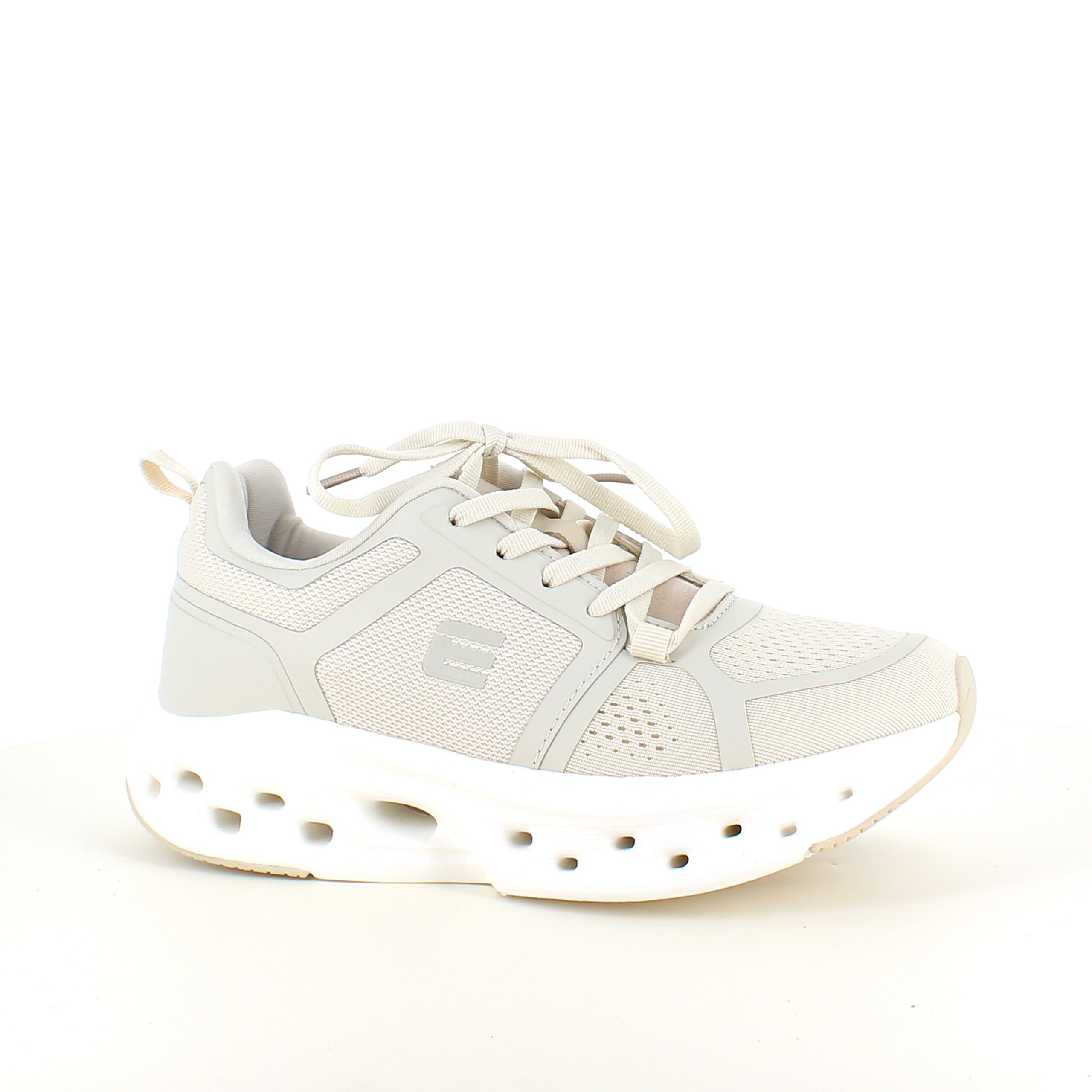 Cremefarvet Endurance sportssko med masser af stødabsorbering