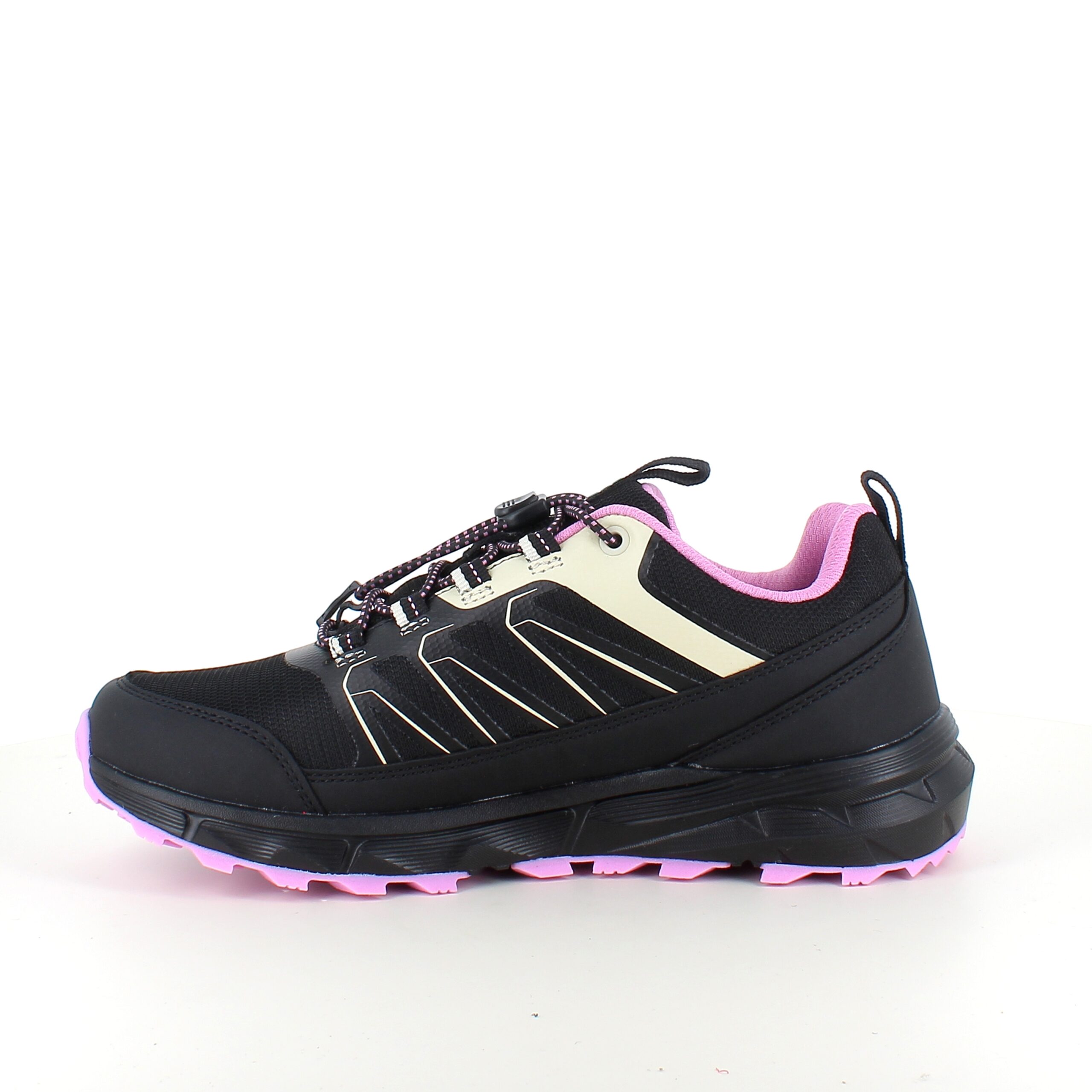 Endurance vandtæt sko i sort med stødabsorberende sål