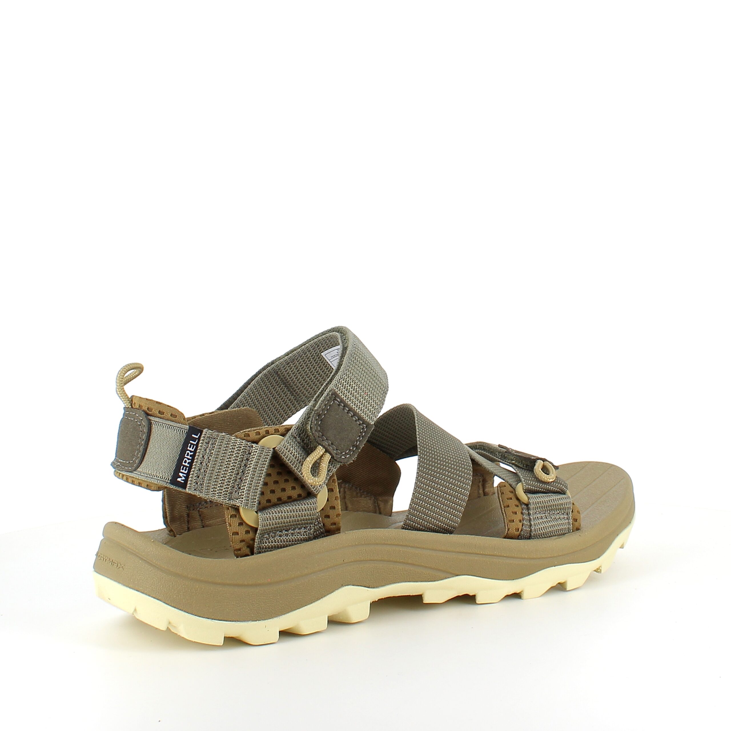 Grøn letvægts vandresandal til mænd med god svangstøtte.