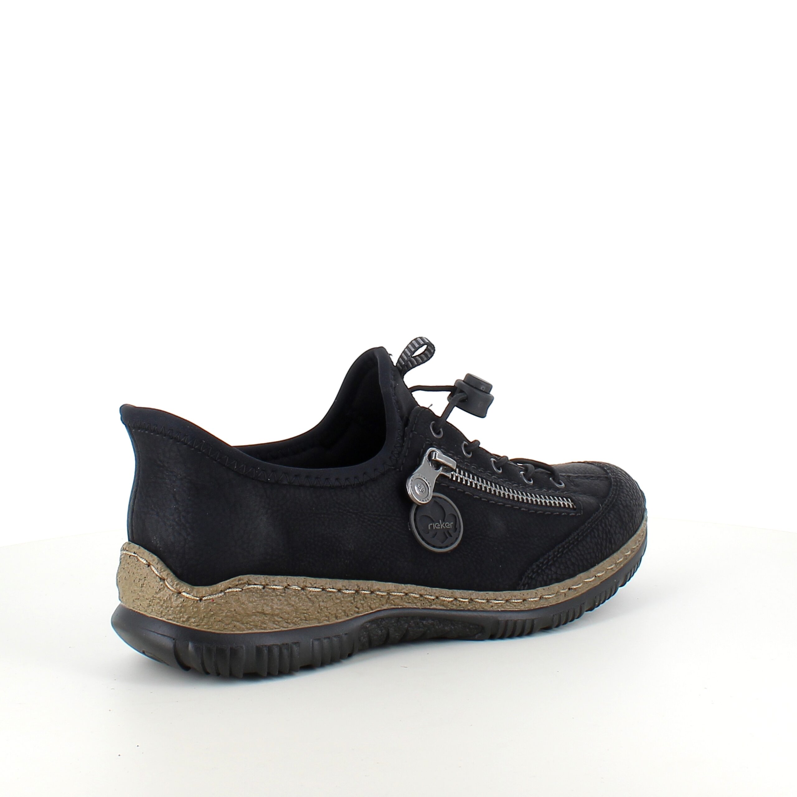 Sort Rieker slip-on sneakers