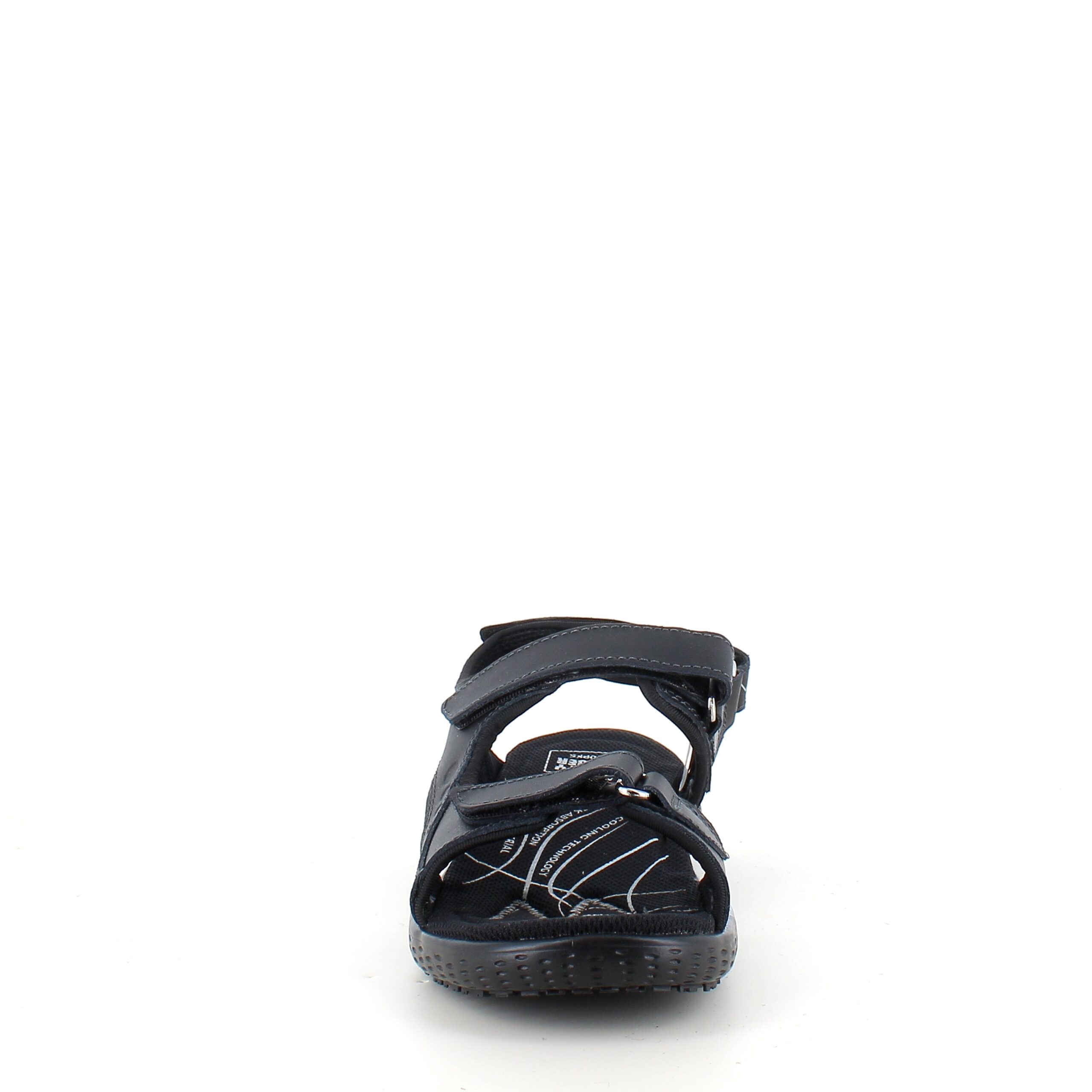 Sort skridsikker arbejdssandal