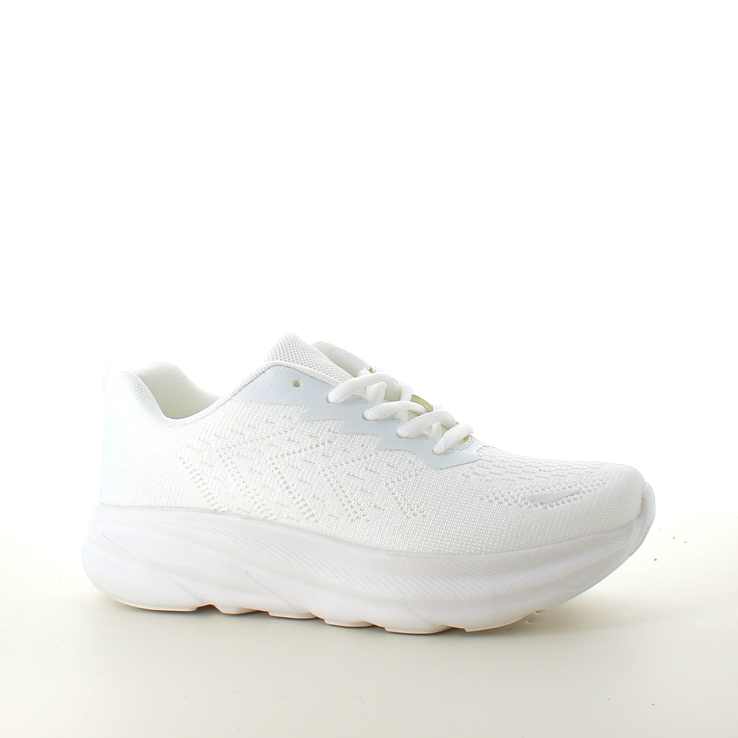 Hvid letvægtssko med god stødabsorbering