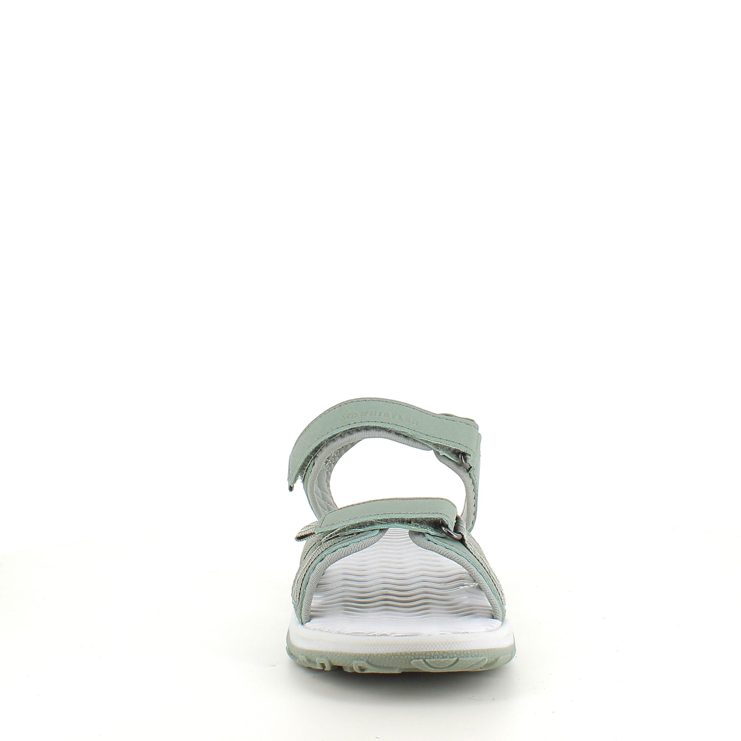 Olivengrøn sports sandal med 3 velcroremme