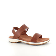 Brun Whistler sandal med svangstøtte og elastisk hælrem