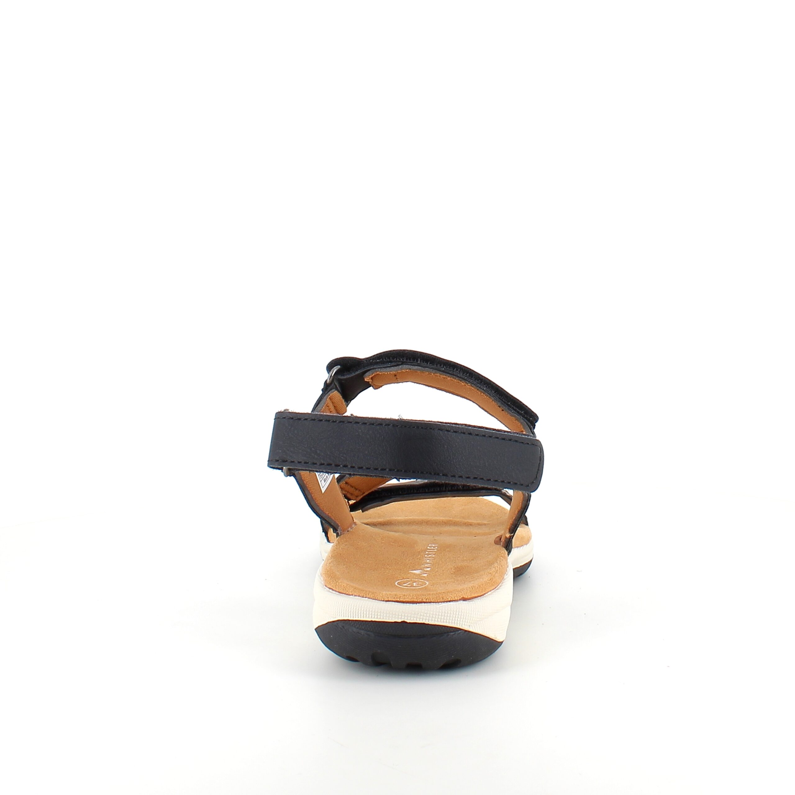 Sort Whistler sandal med svangstøtte og 3 justerbare remme