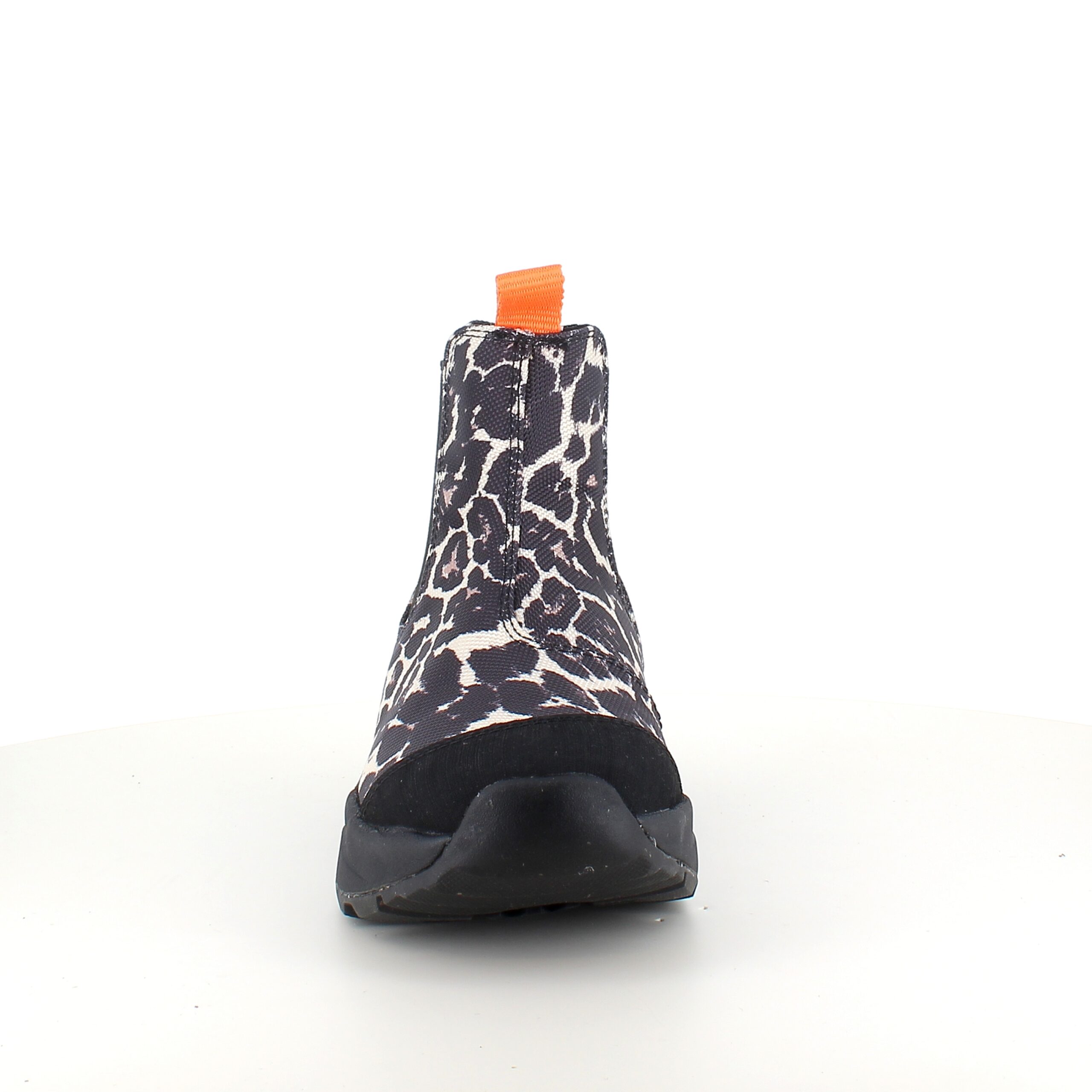 Leopard Woden gummistøvle med svangstøtte