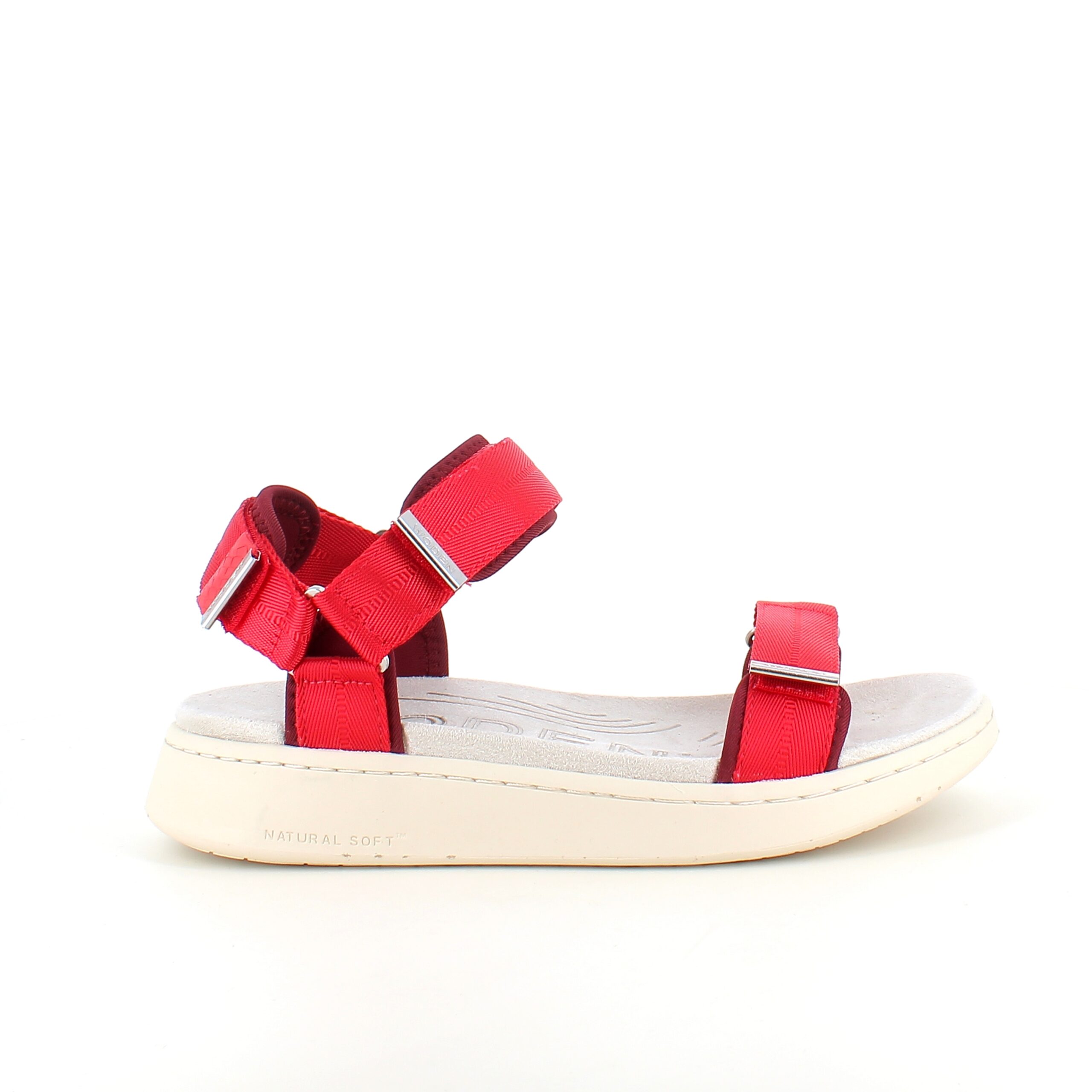 Smart rød sandal fra Woden