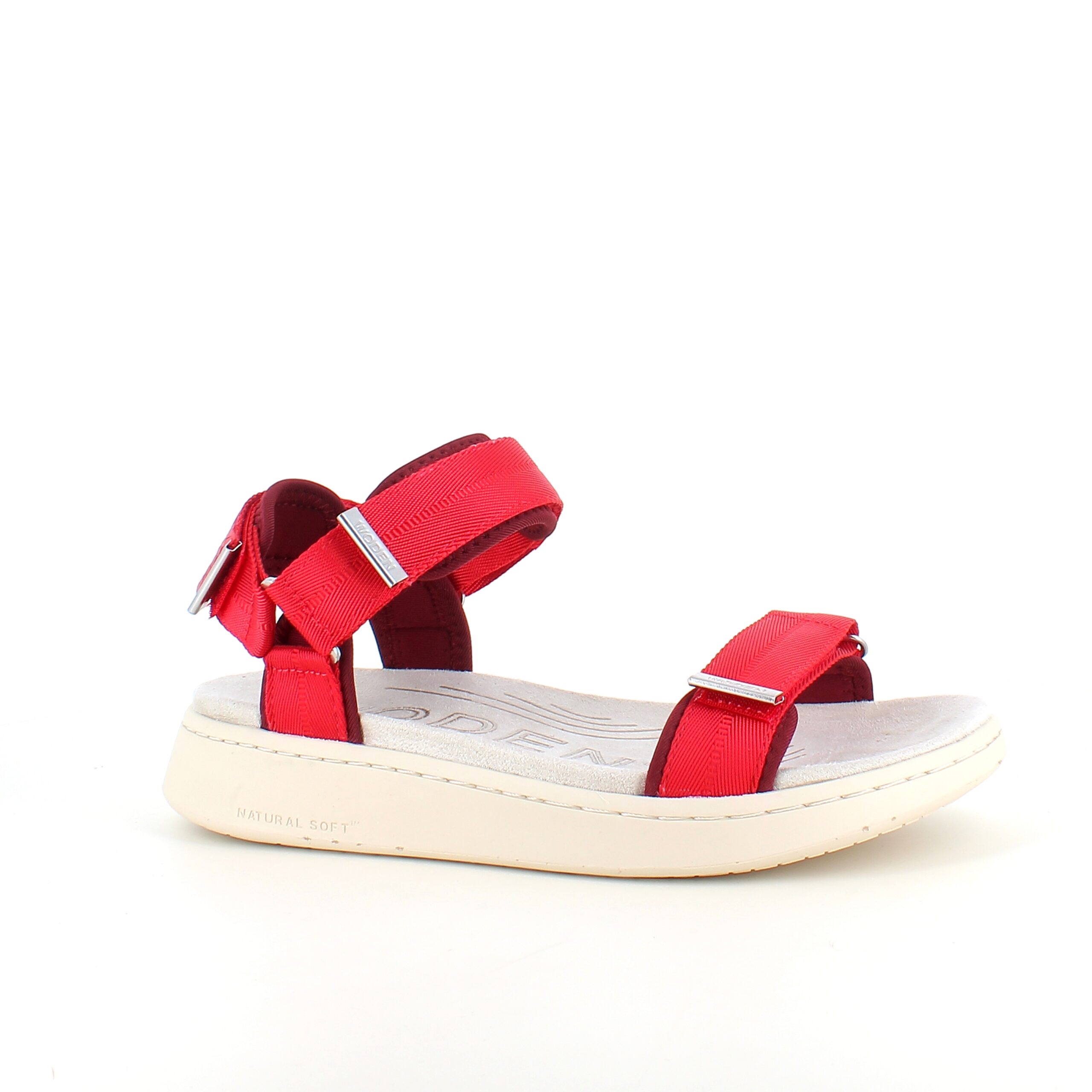 Smart rød sandal fra Woden