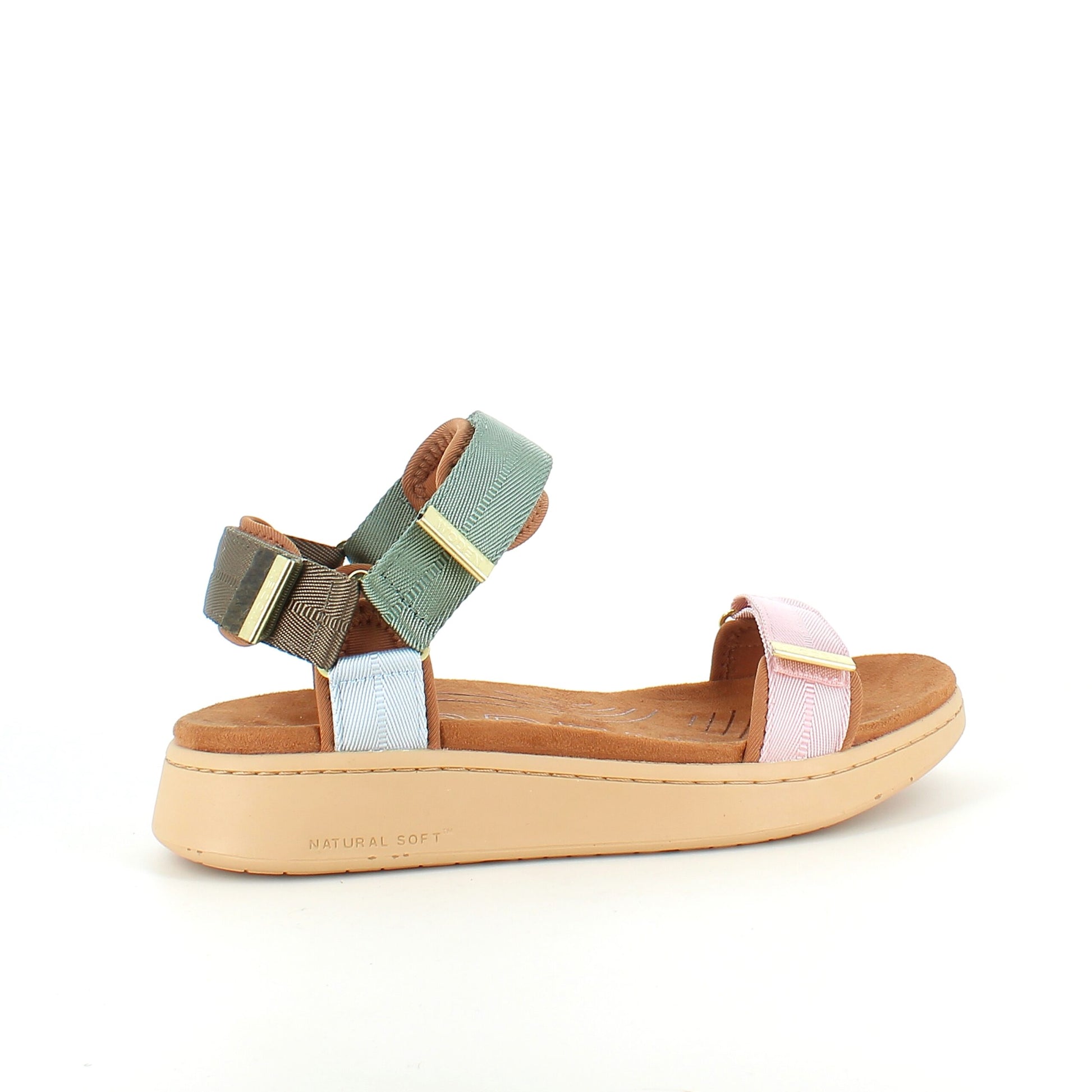 Smart multifarvet sandal fra Woden