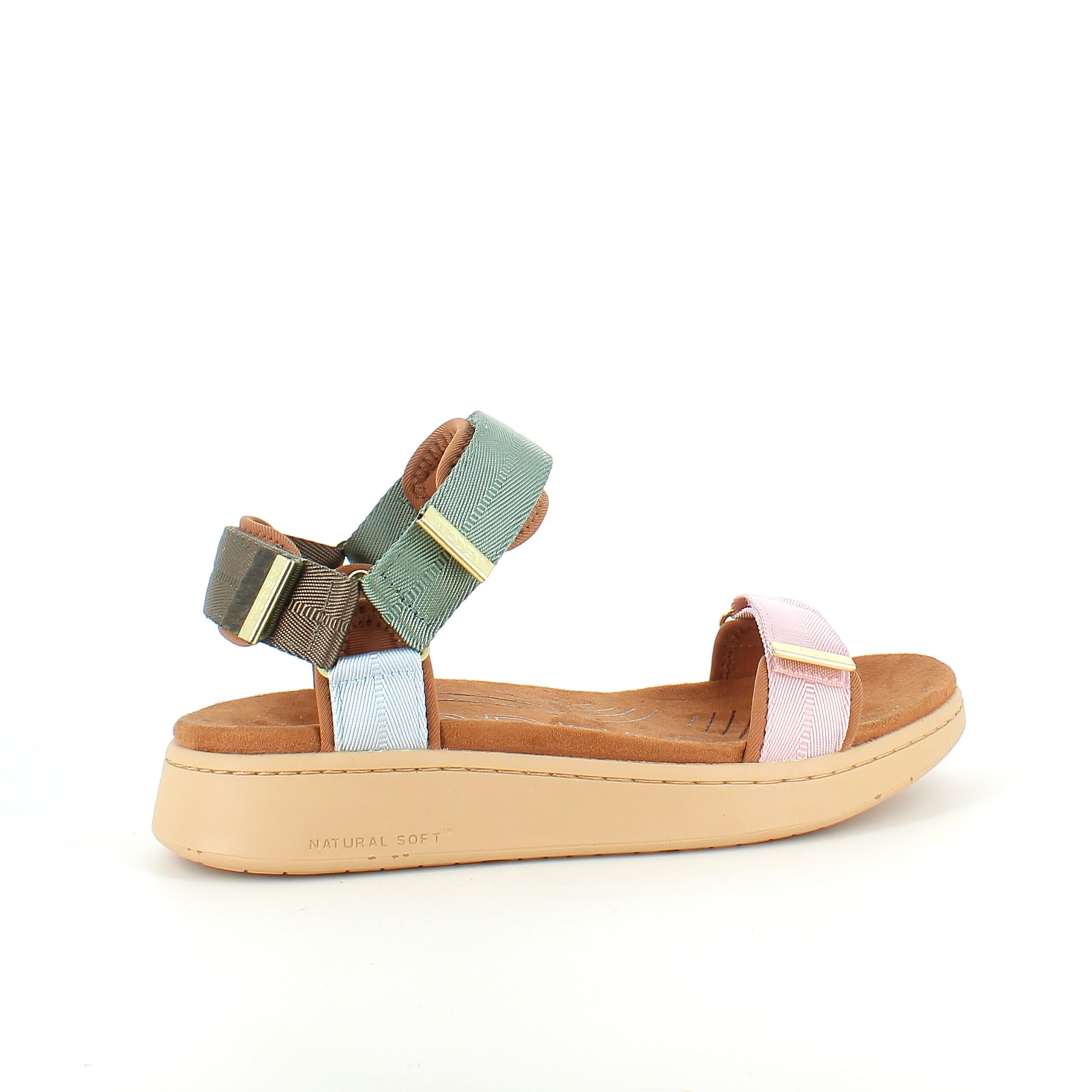 Smart multifarvet sandal fra Woden