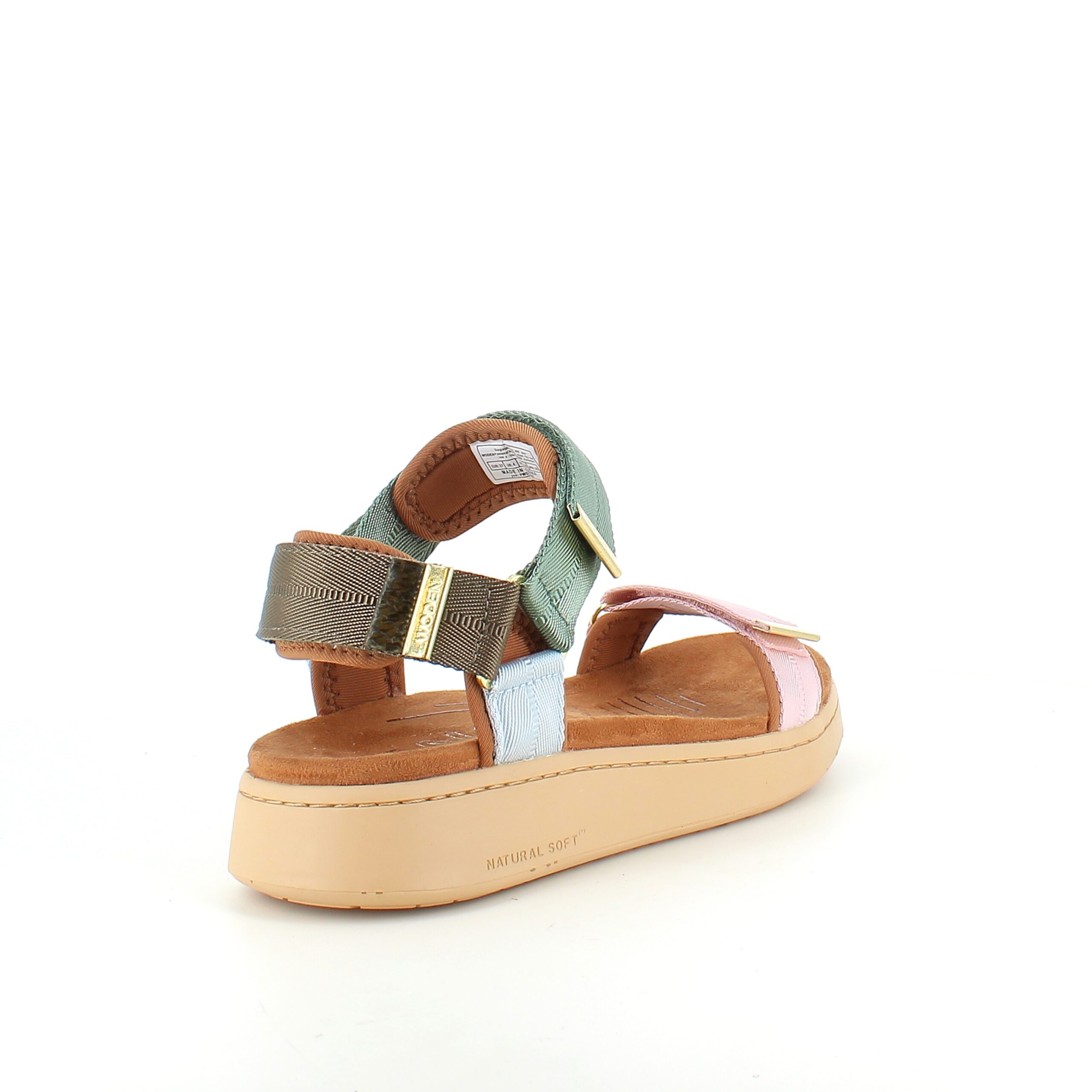 Smart multifarvet sandal fra Woden