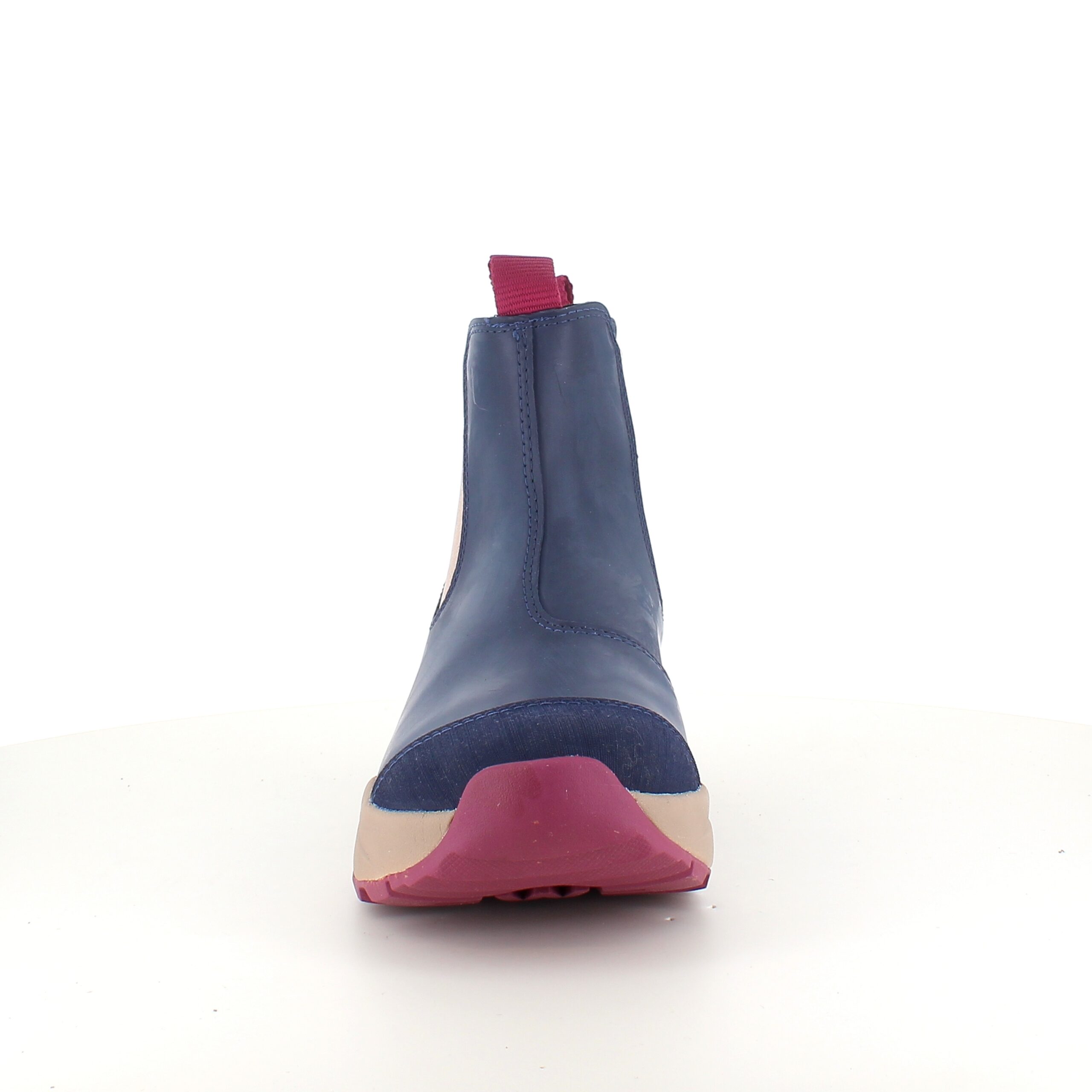 Blå Woden gummistøvle med svangstøtte