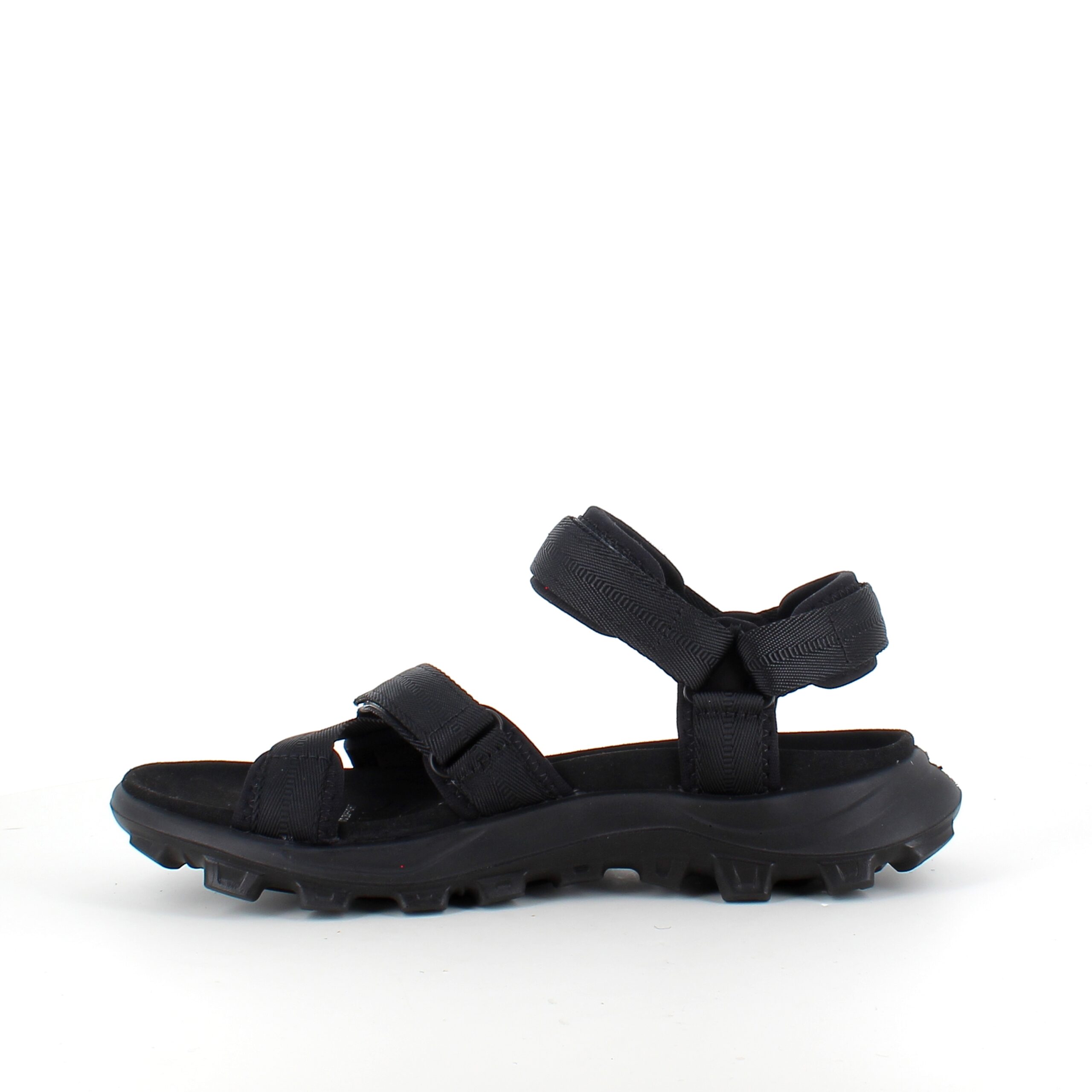 Sort Woden sandal med god svangstøtte