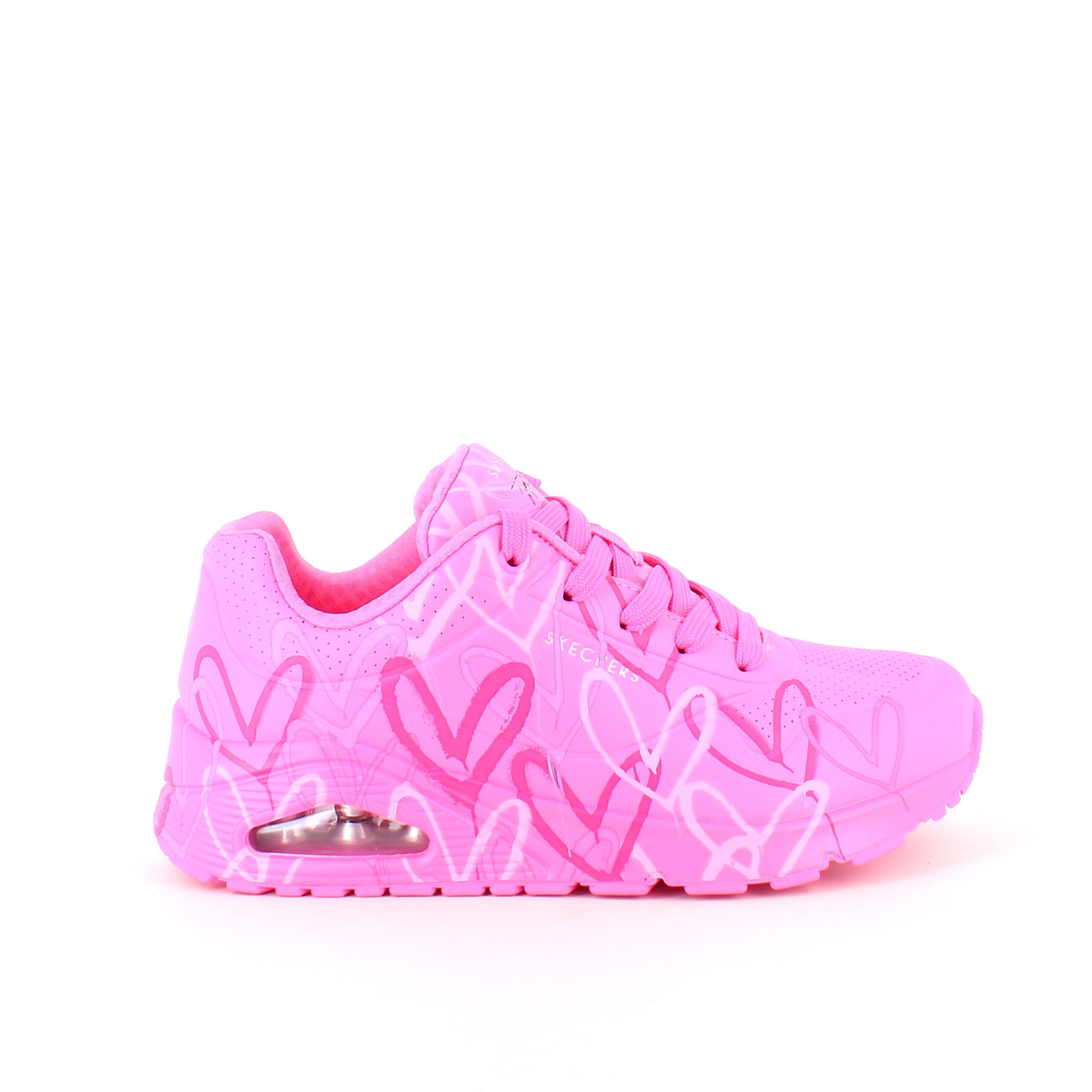 Pink hjerte sko fra Skechers