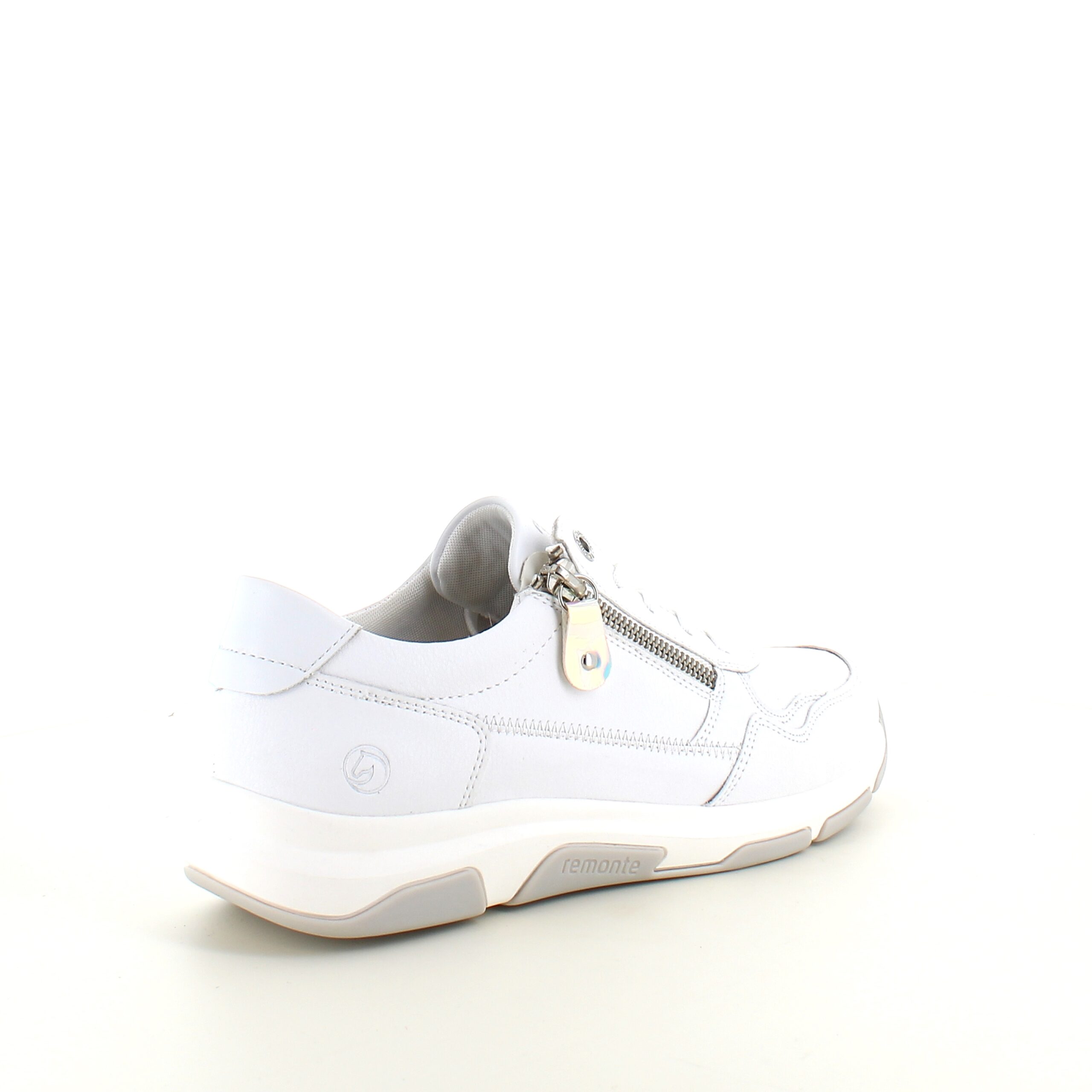 Hvid Remonte sko i skind med fremragende svangstøtte.