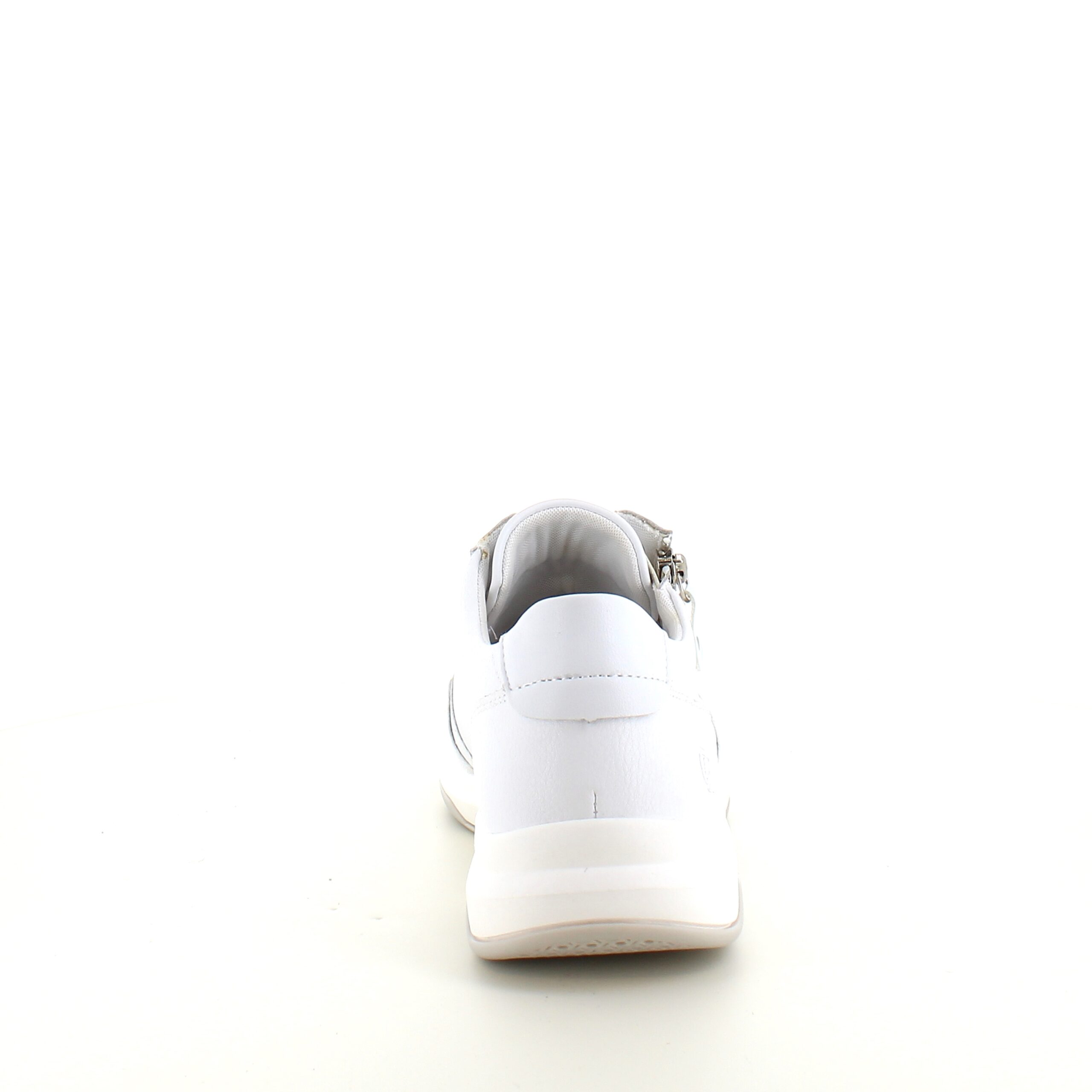 Hvid Remonte sko i skind med fremragende svangstøtte.