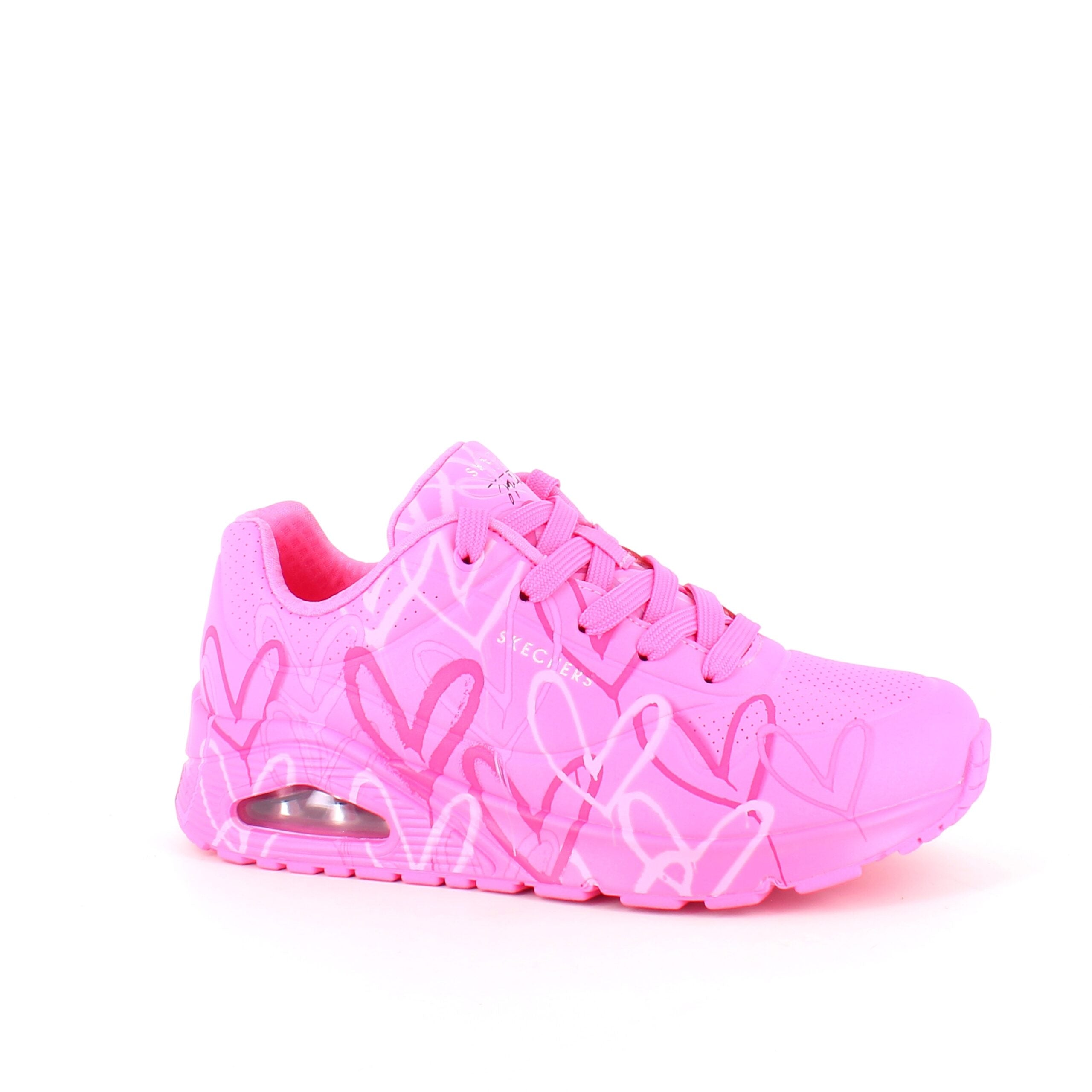 Pink hjerte sko fra Skechers
