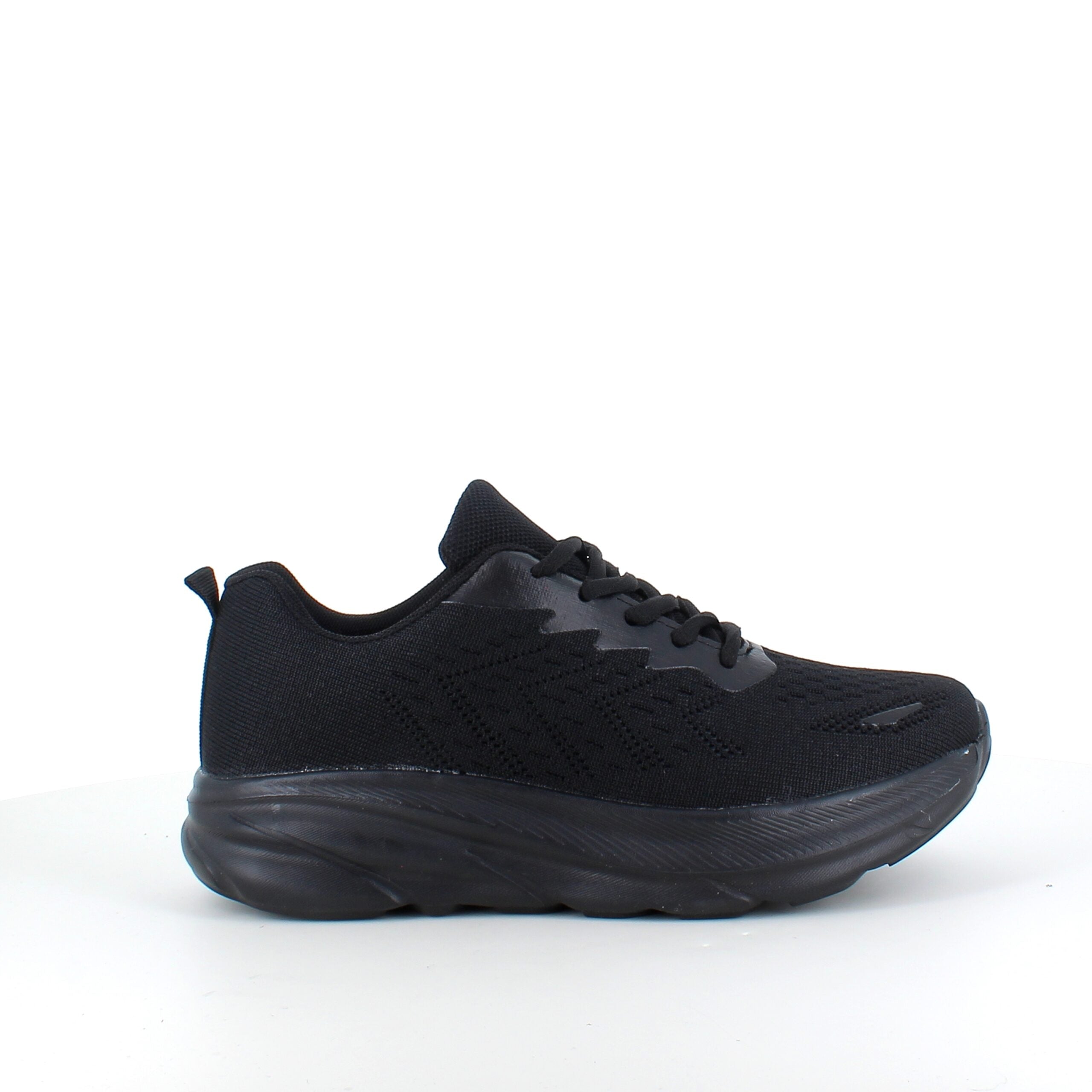 Sort letvægtssko med god stødabsorbering