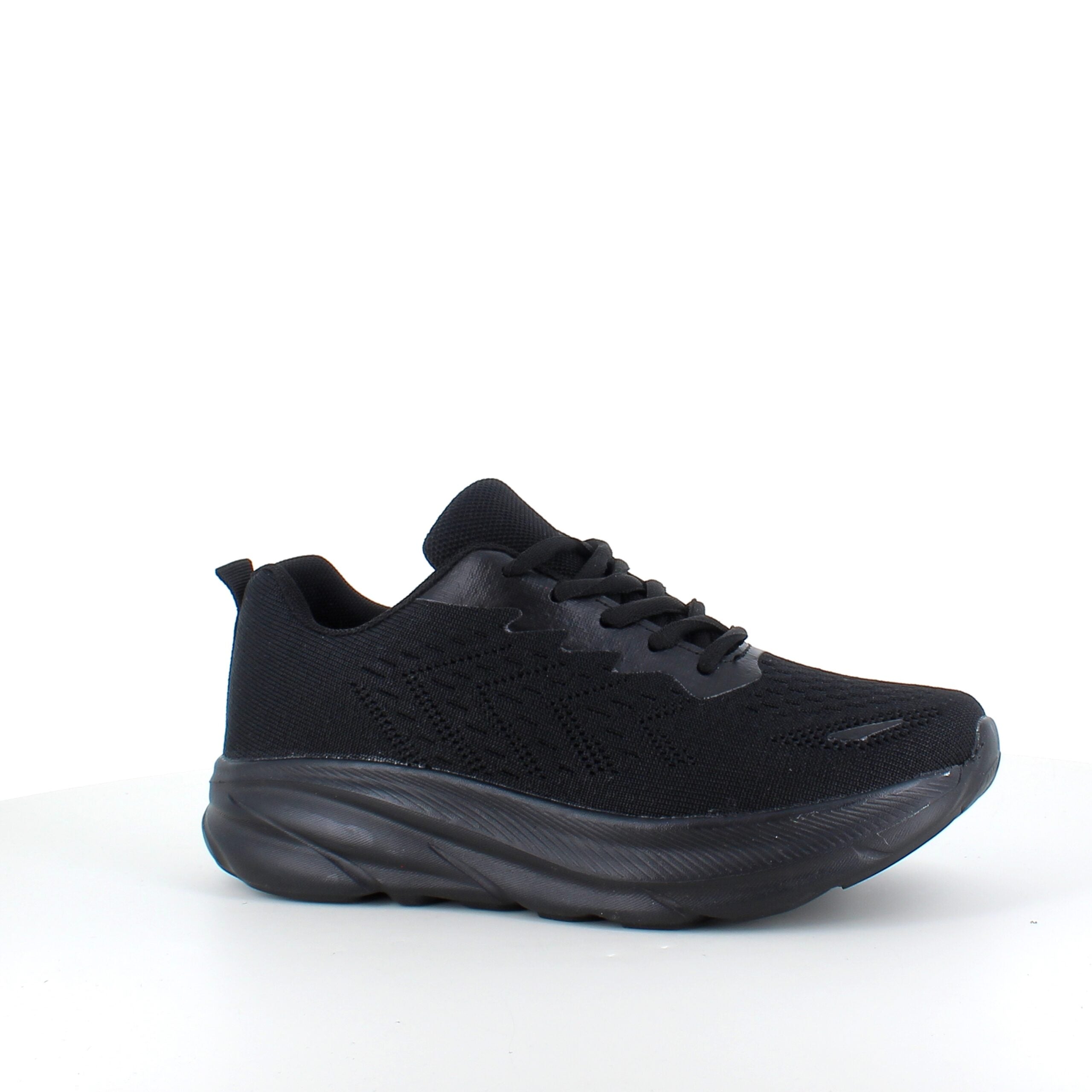 Sort letvægtssko med god stødabsorbering